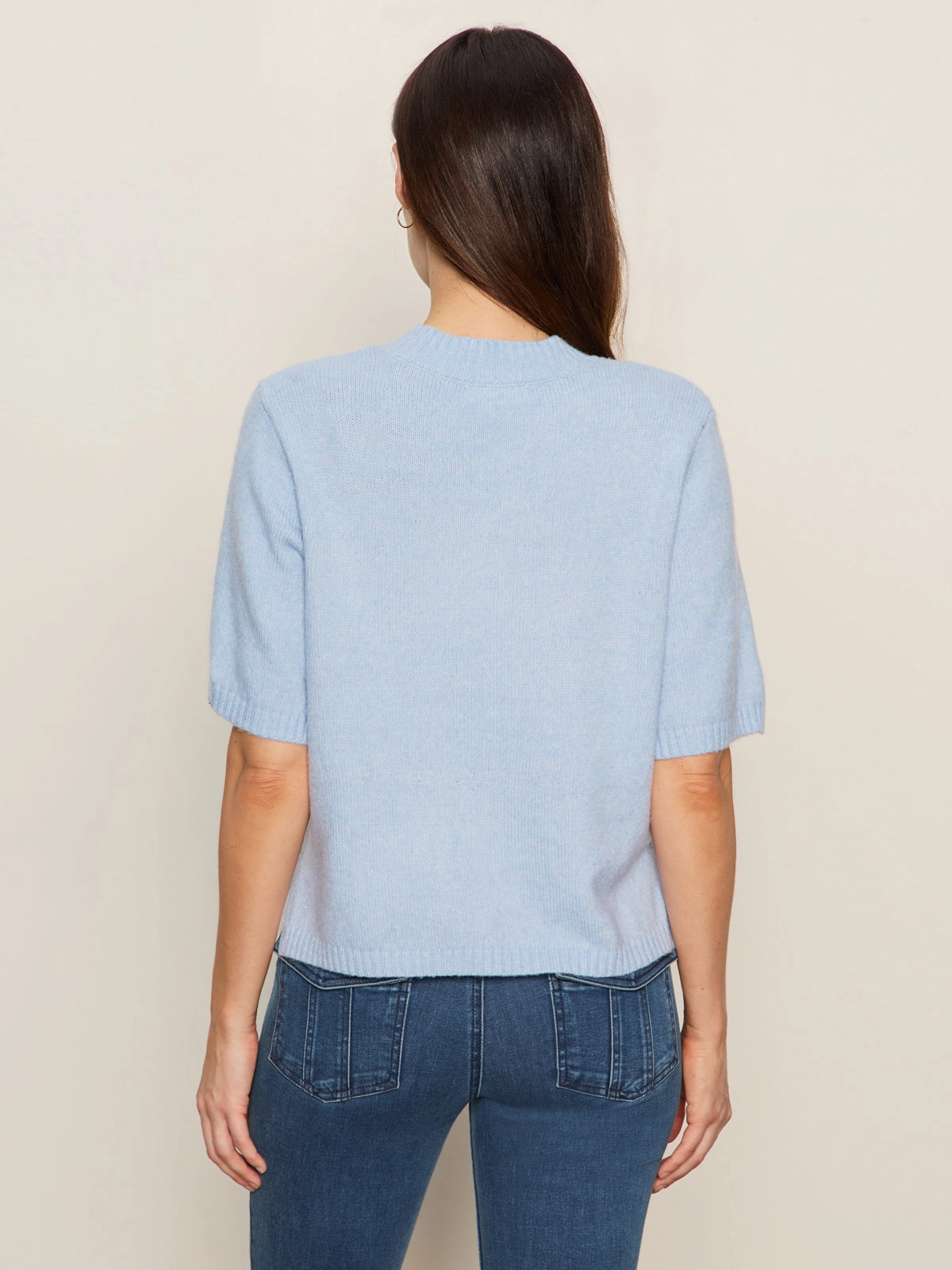 Perfect Sweater Tee Blue Powder Classic Look