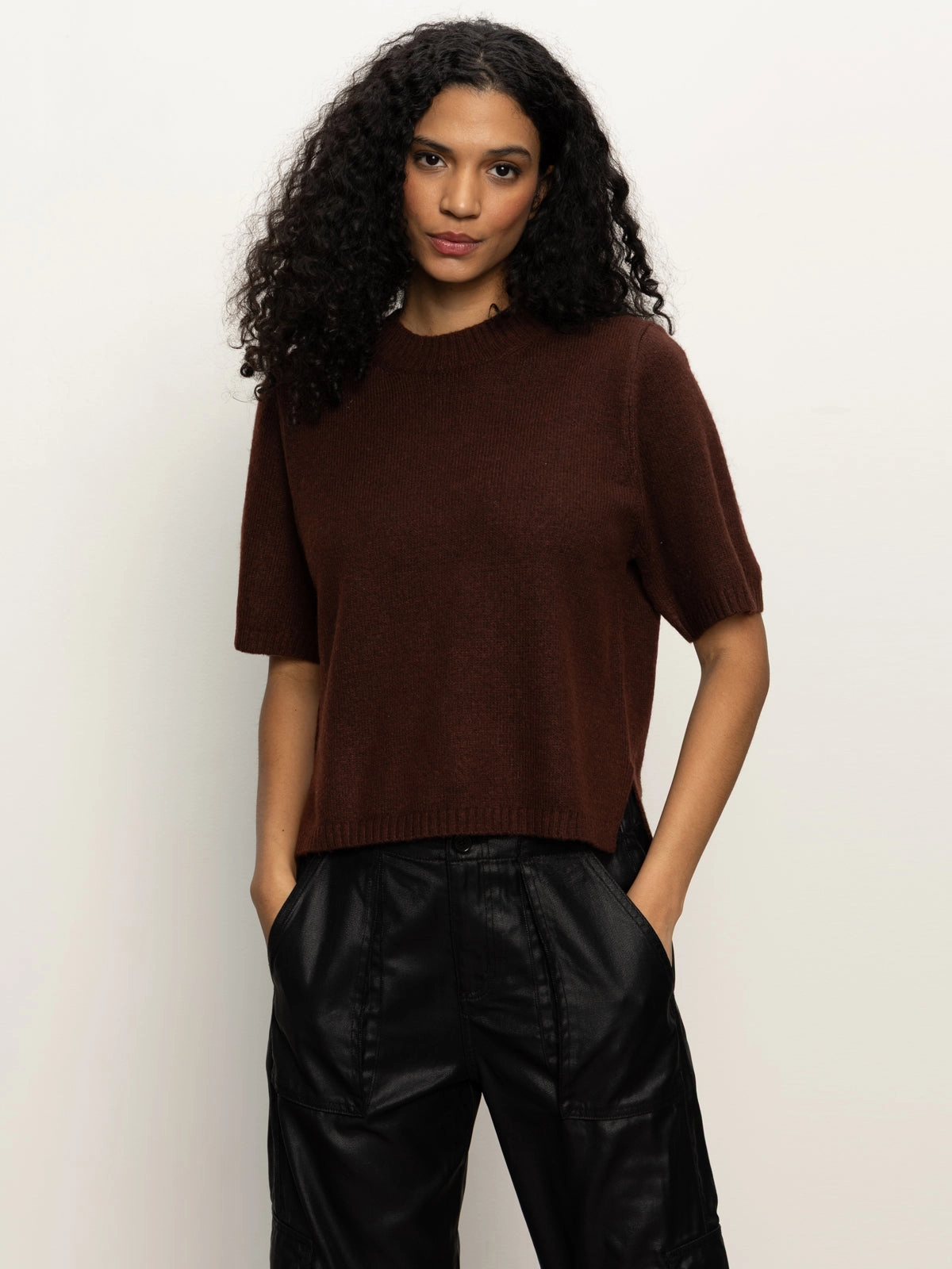 Perfect Sweater Tee Chicory Snug Knit