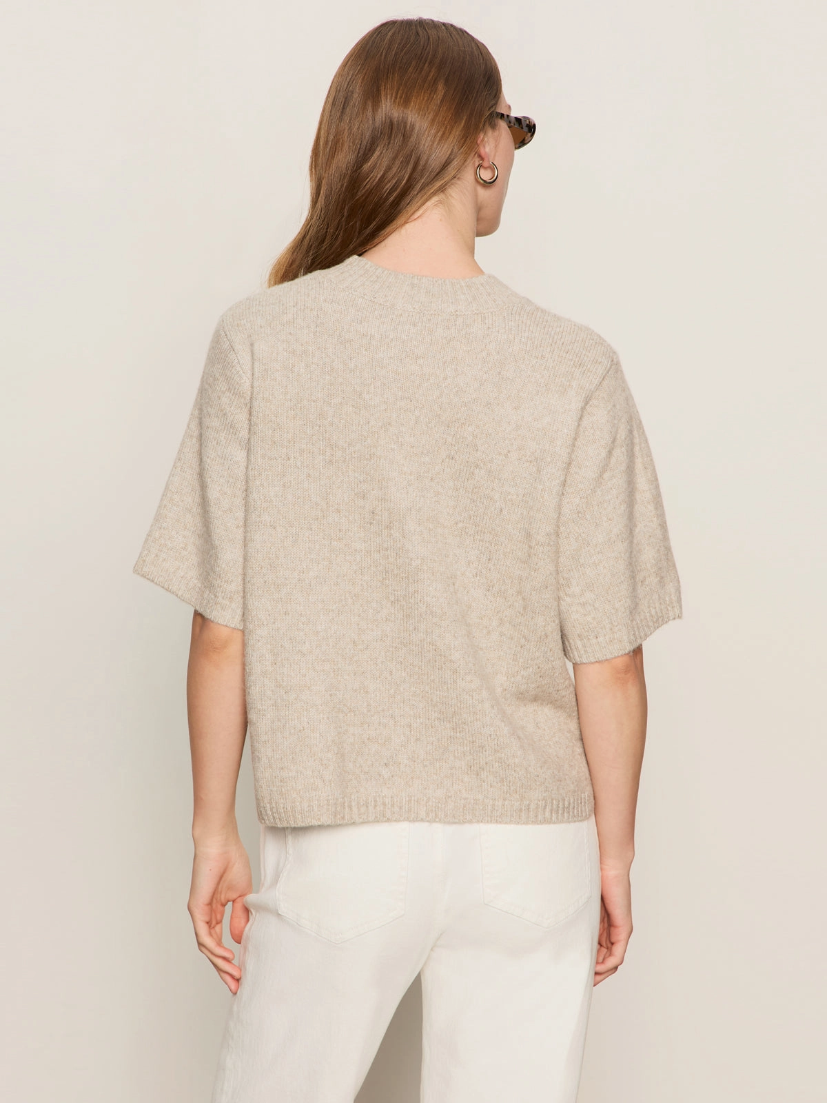 Perfect Sweater Tee Heather Pearl Relaxed Comfort