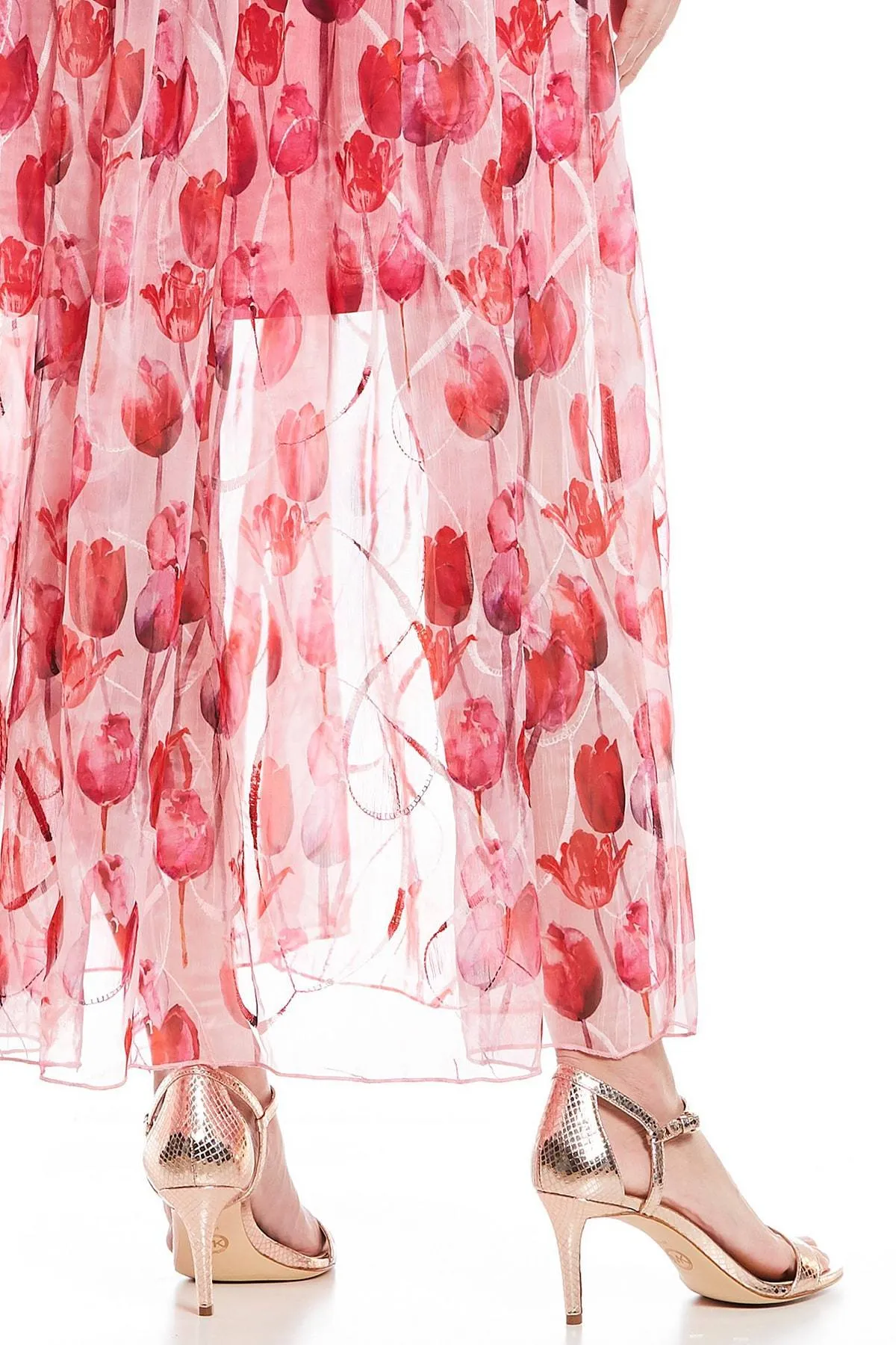 Pink Tulip Maxi Dress Travel Gear