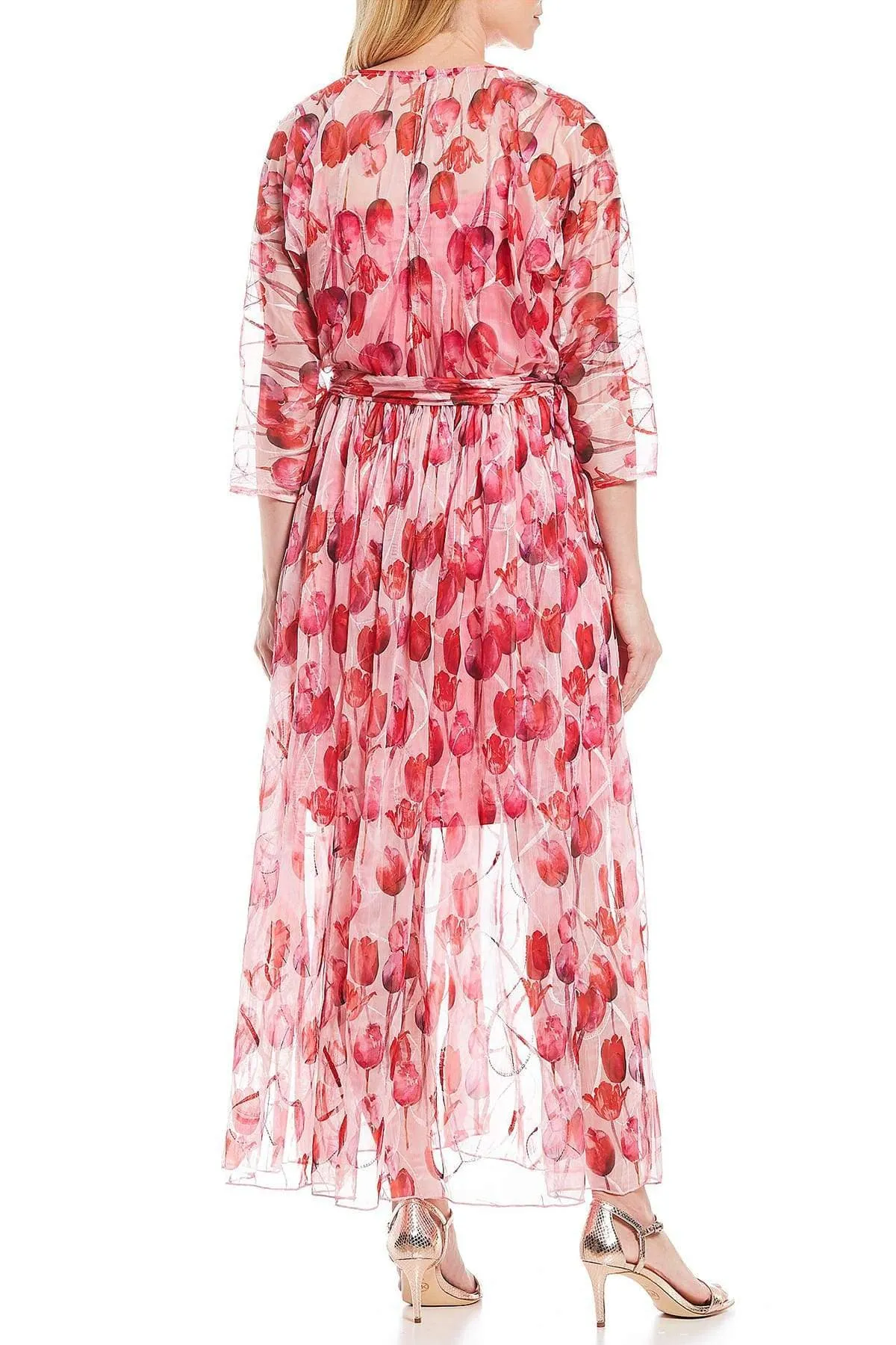 Pink Tulip Maxi Dress Travel Gear