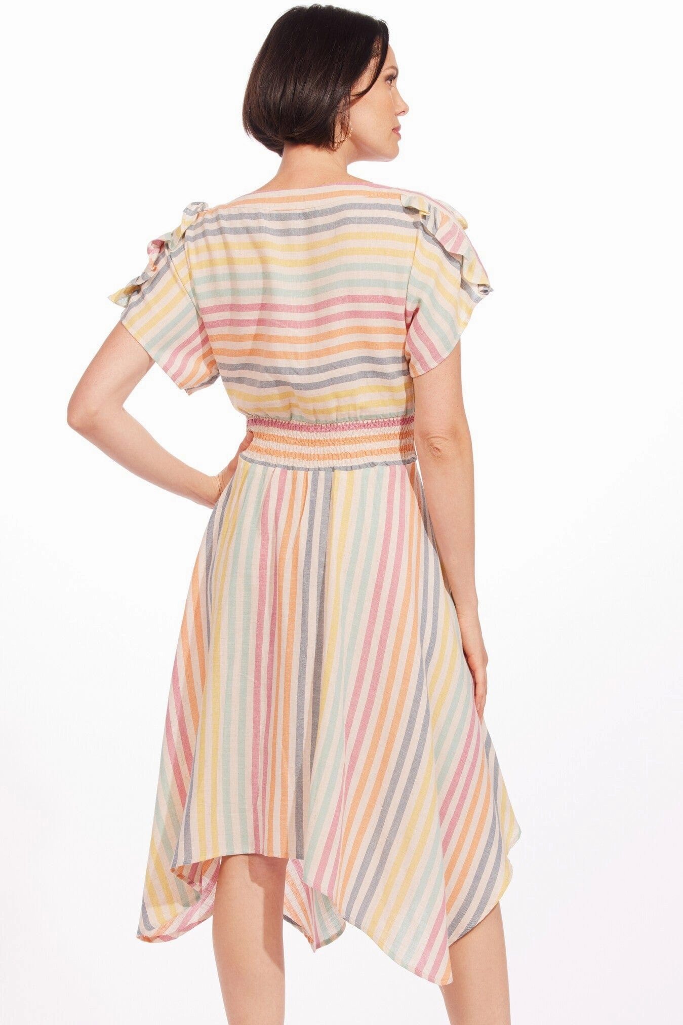 Plaid Design Amara Dress - Malta Stripe