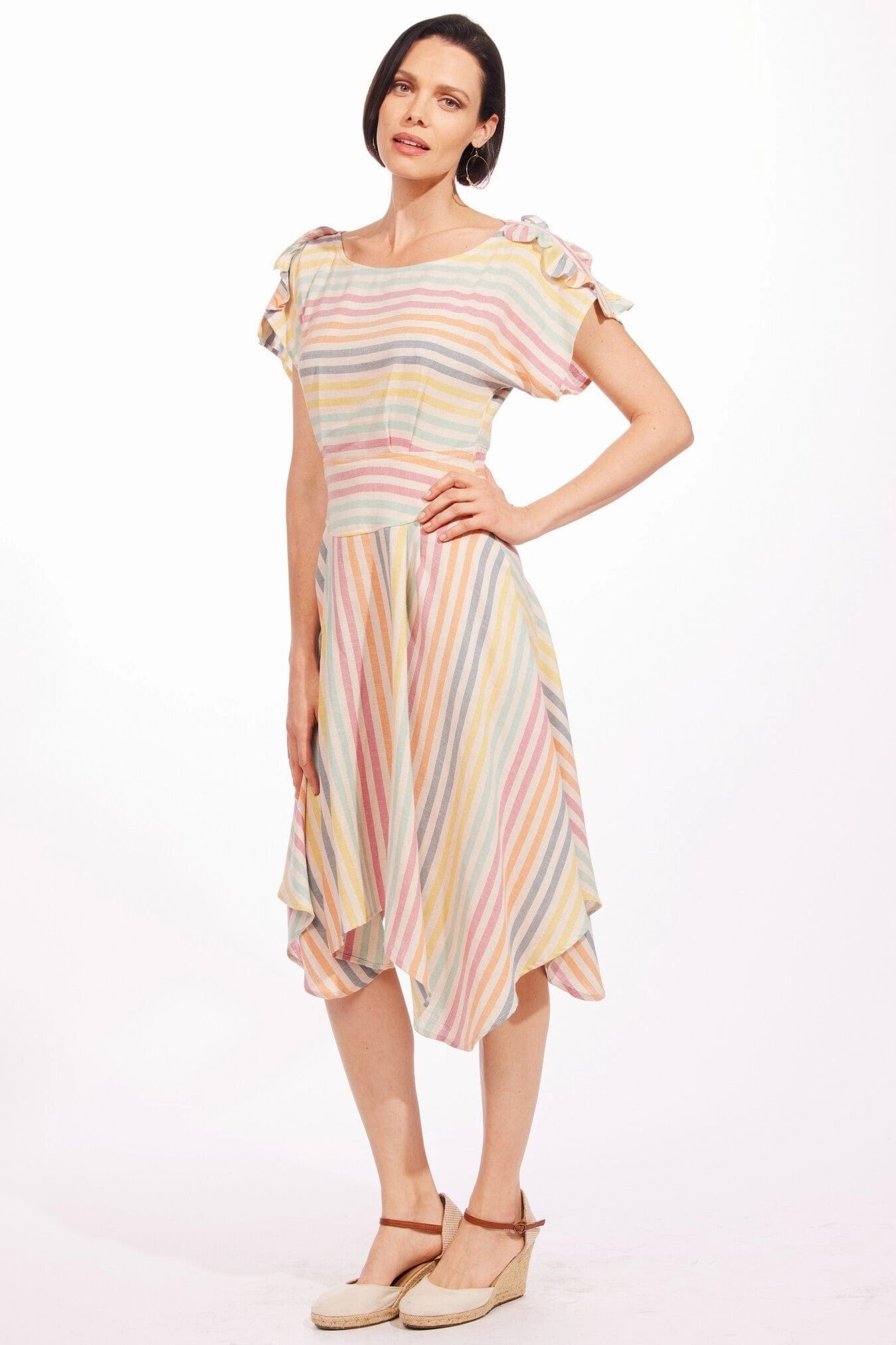 Plaid Design Amara Dress - Malta Stripe