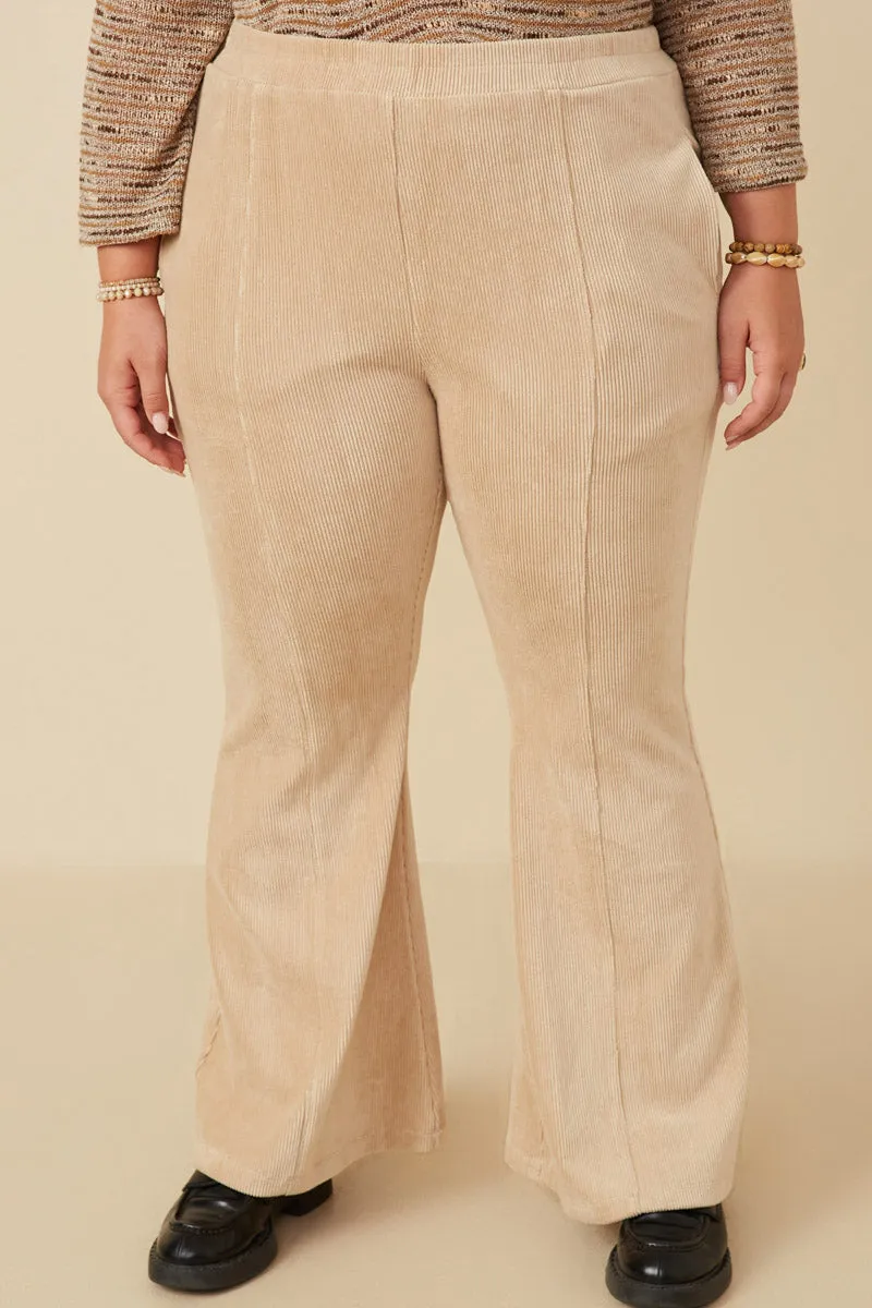 Casual Design Timeless Utility Pleat Detail Pocketed Corduroy Pants