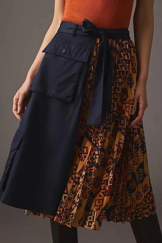 Pleated Cargo Midi Skirt Modern Movement