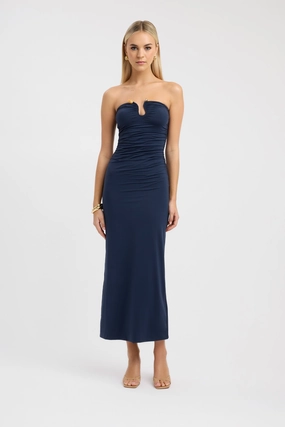 Sophisticated cocktail dress Chill Vibes Tayla Trim Maxi Dress