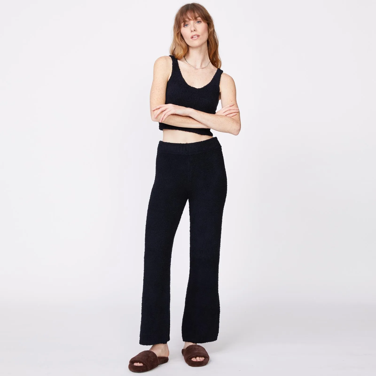 Plush Sweater Pants Refined Elegance