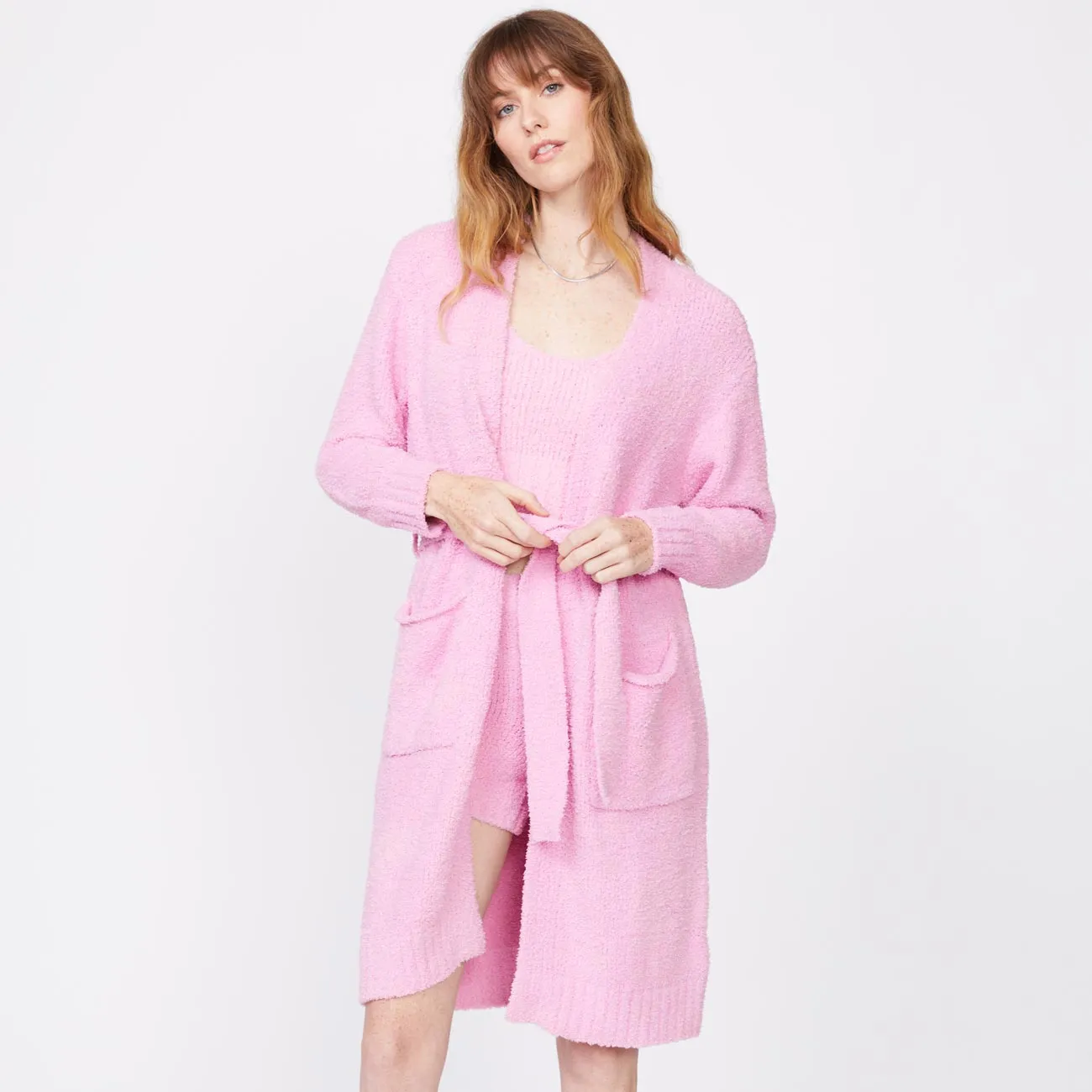 Plush Sweater Robe Timeless Statement Bold Elegance