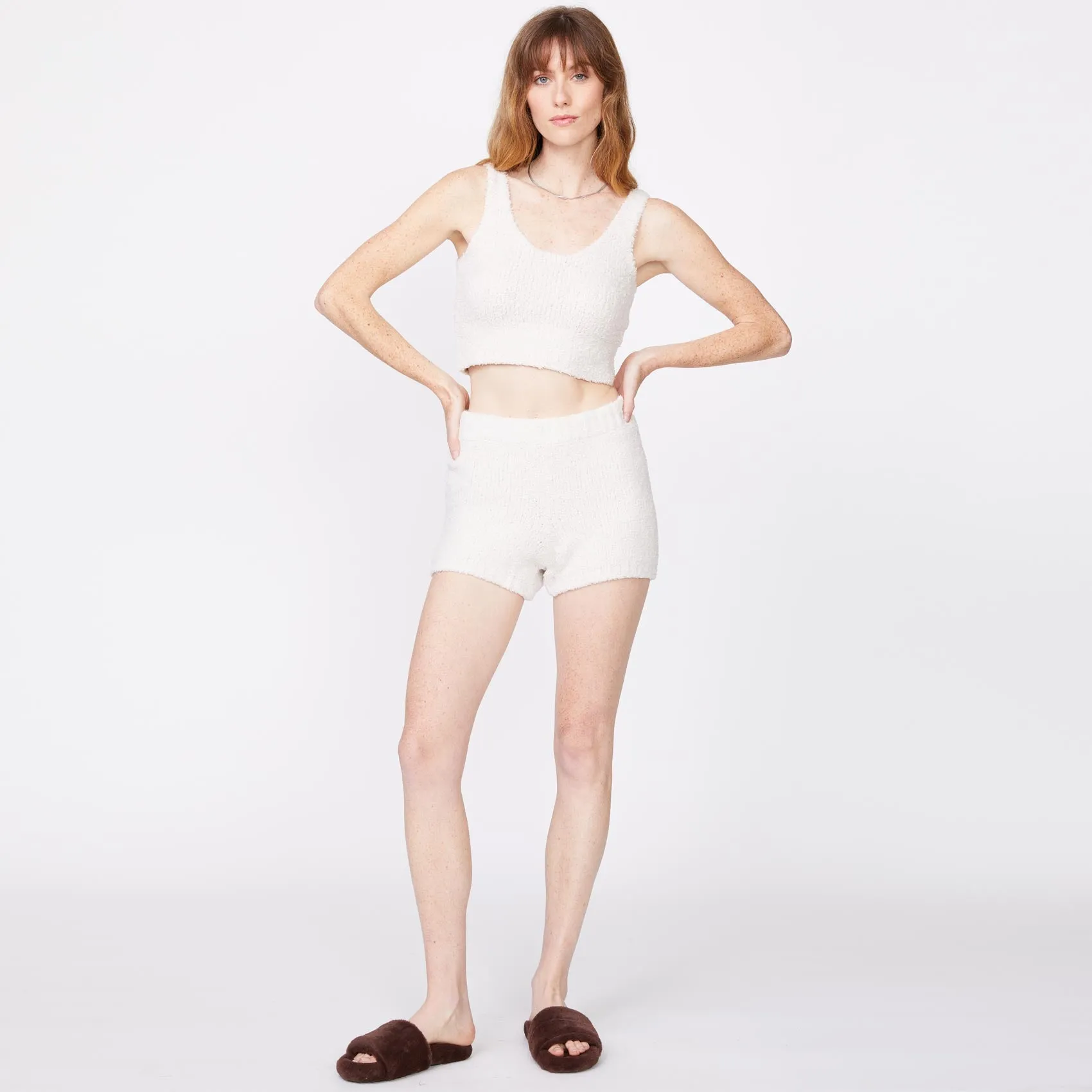 Plush Sweater Shorts Dynamic Style