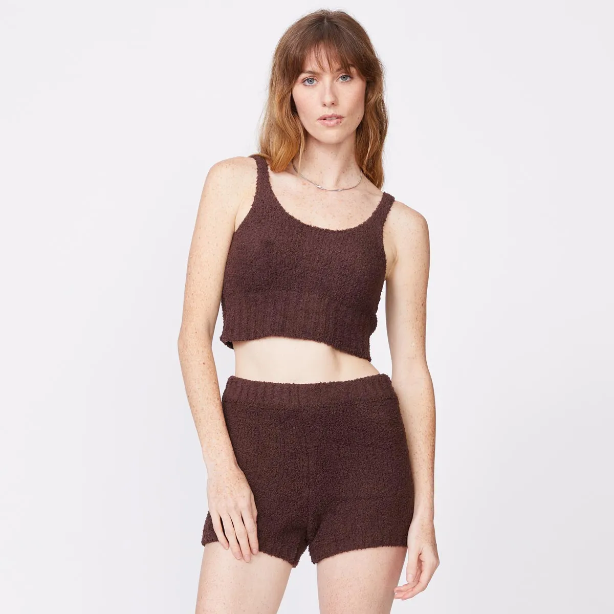 Sustainable Fabric All Season Wear Plush Sweater Tank