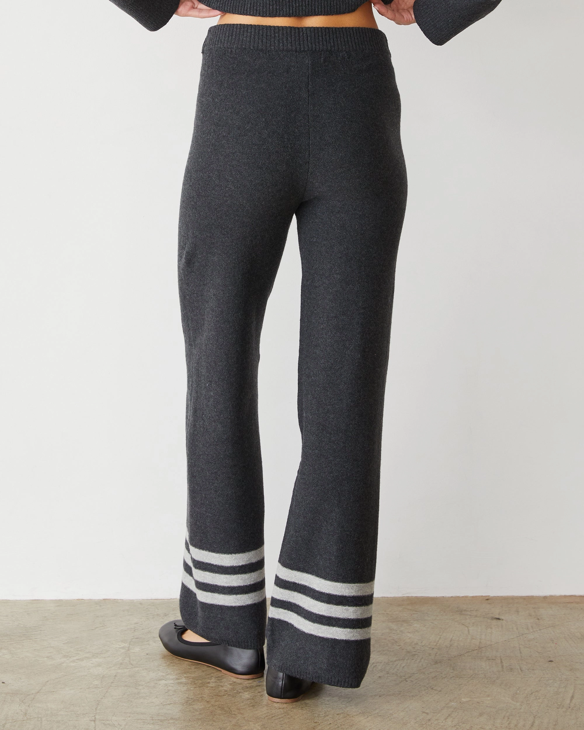 Plush Stripe Straight Leg Sweat Playful Styles