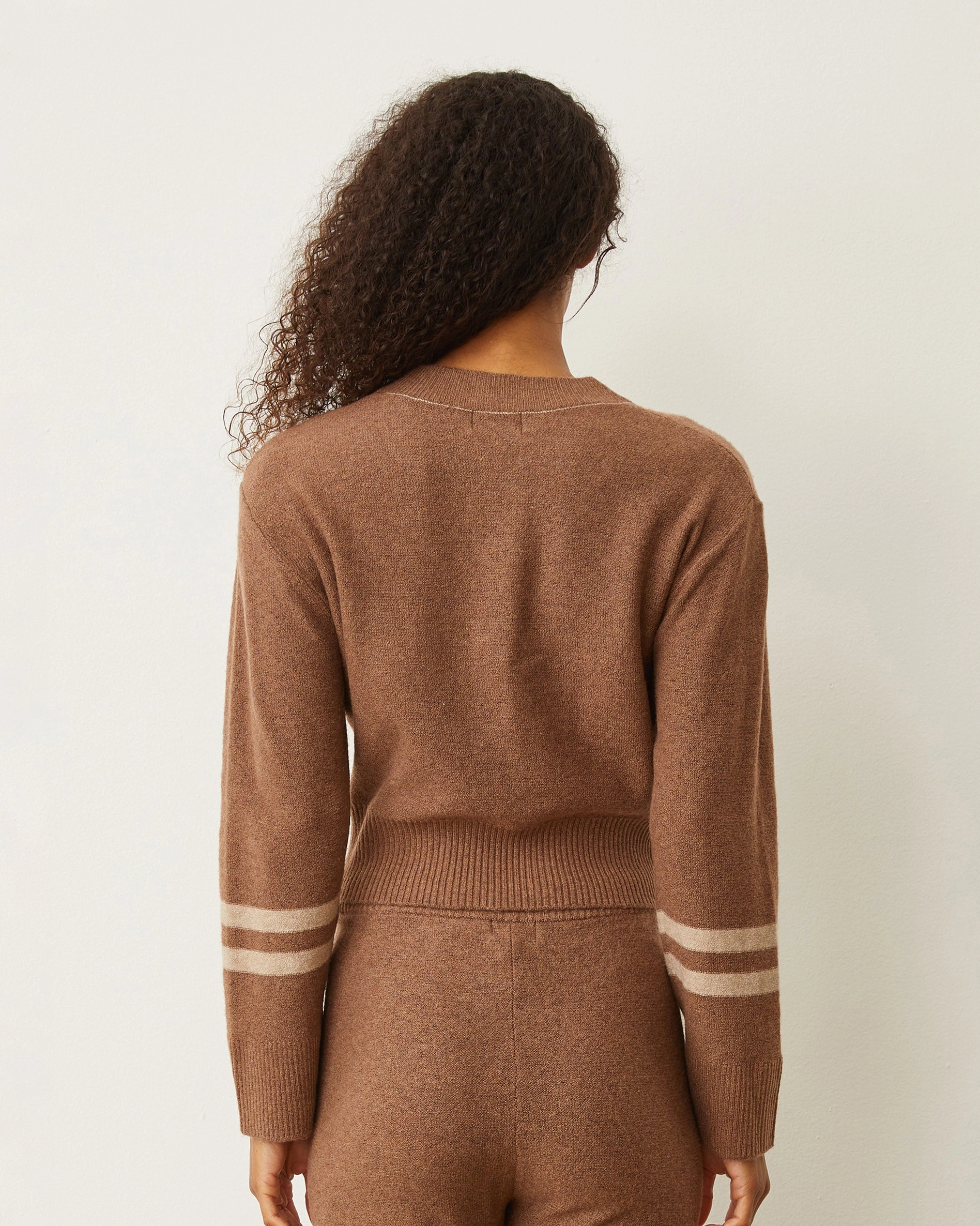 Plush Stripe Sweater Stylish Trend