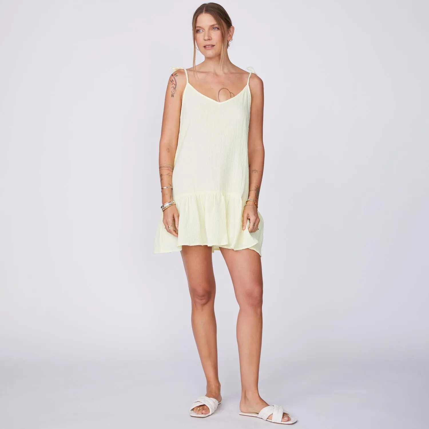 Polished Fit Gauze Sleeveless Easy Dress
