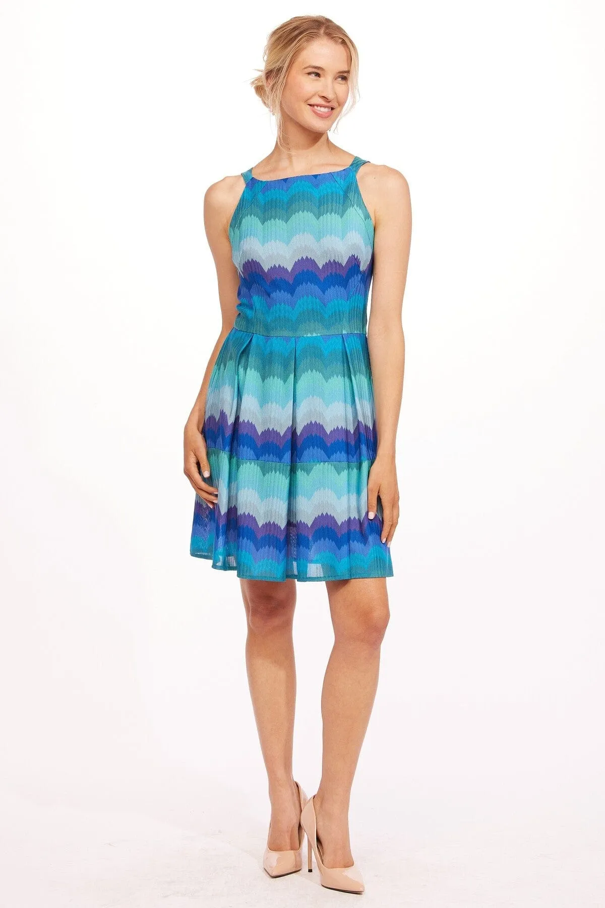 Polished Look Chloe Dress-Sea Holly