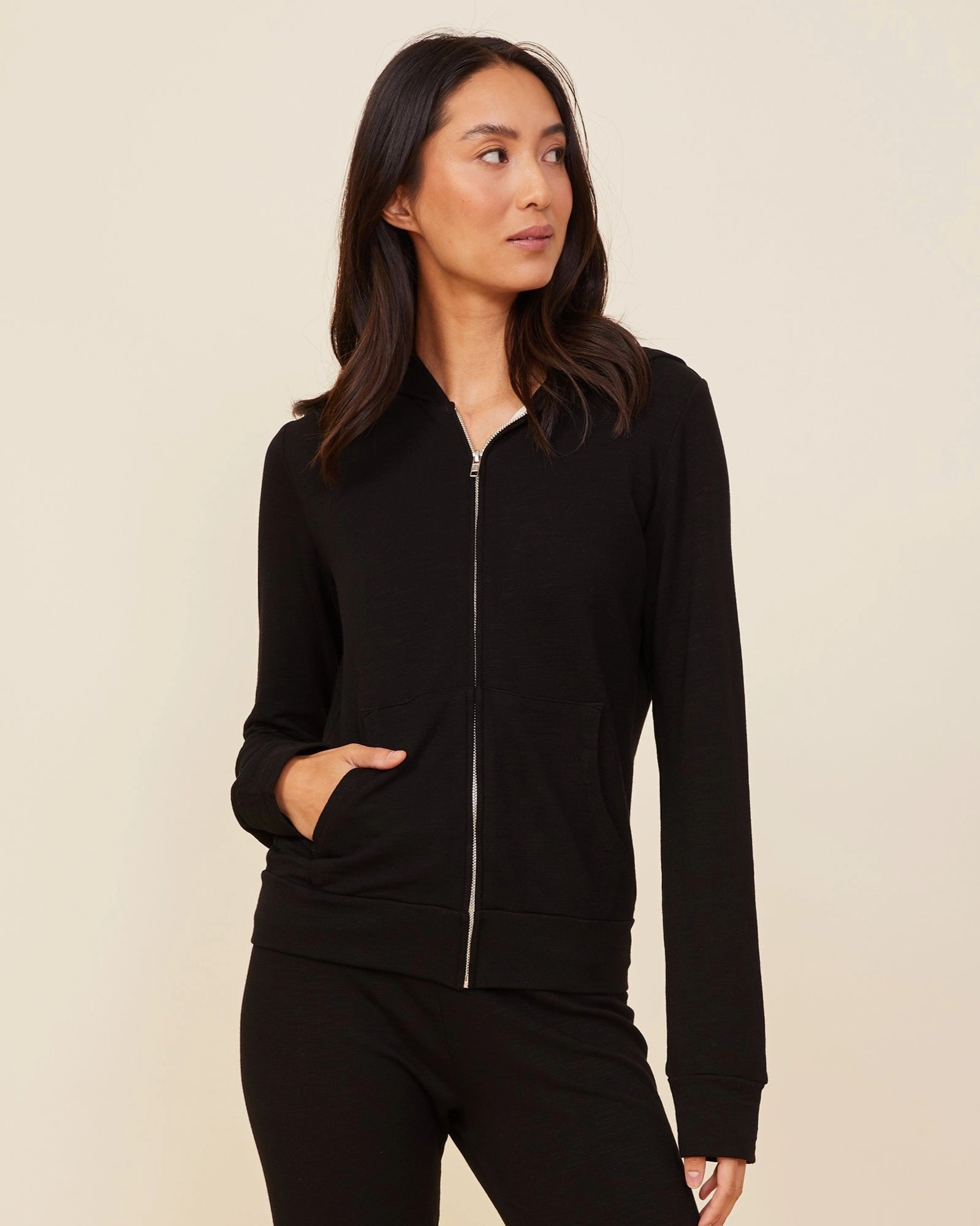 Polished Chic Supersoft Zip Up Hoody