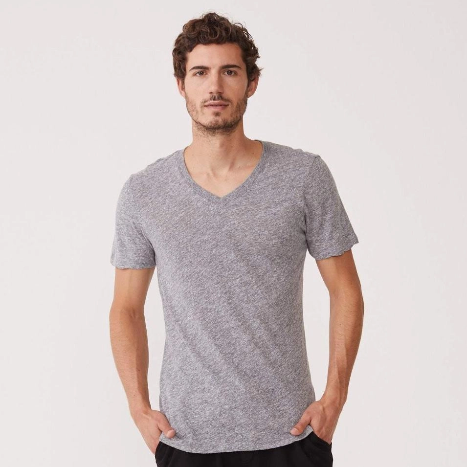V Neck Tee Refined Corporate Stylish Interview
