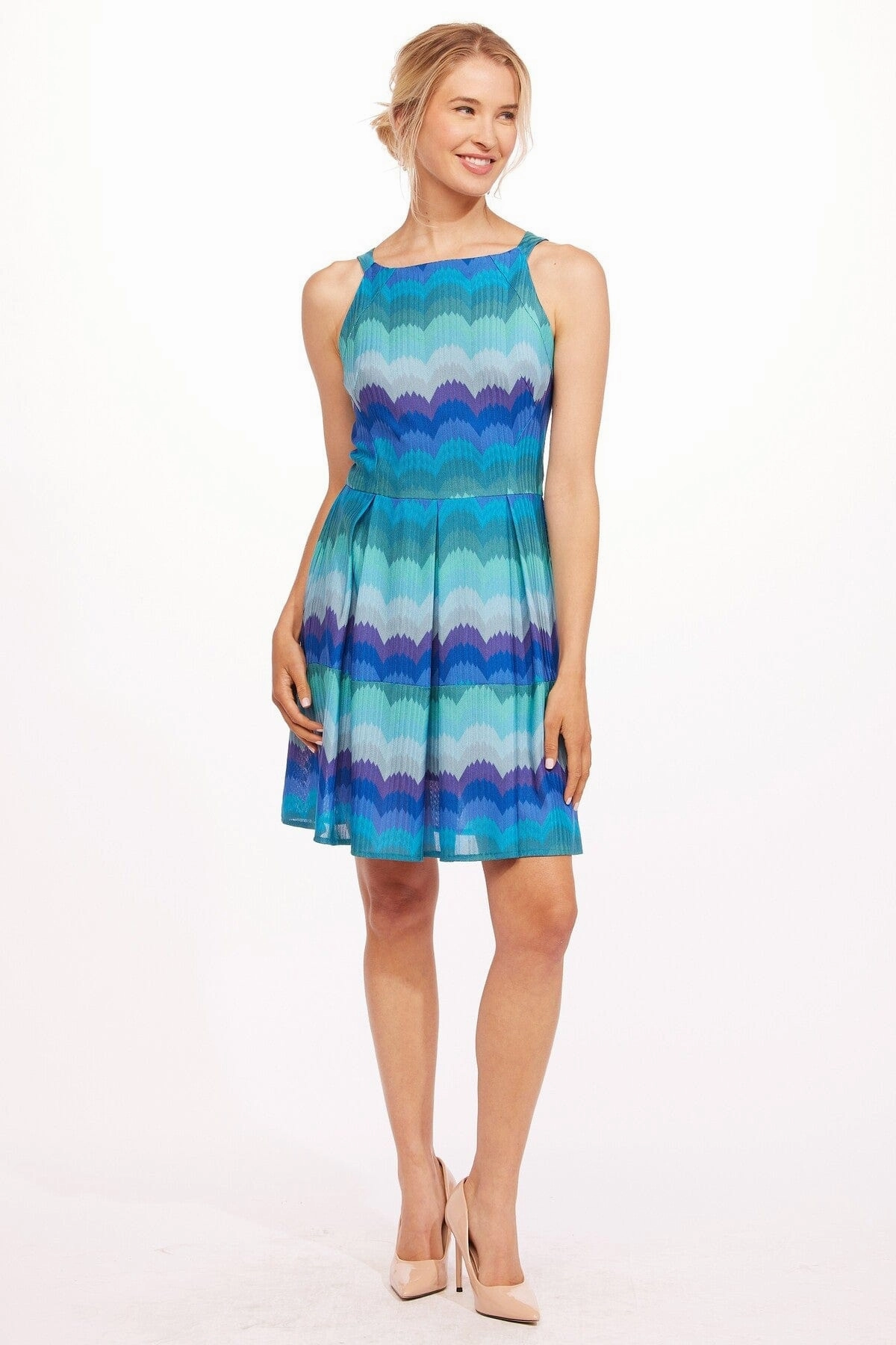 Polished Look Chloe Dress-Sea Holly