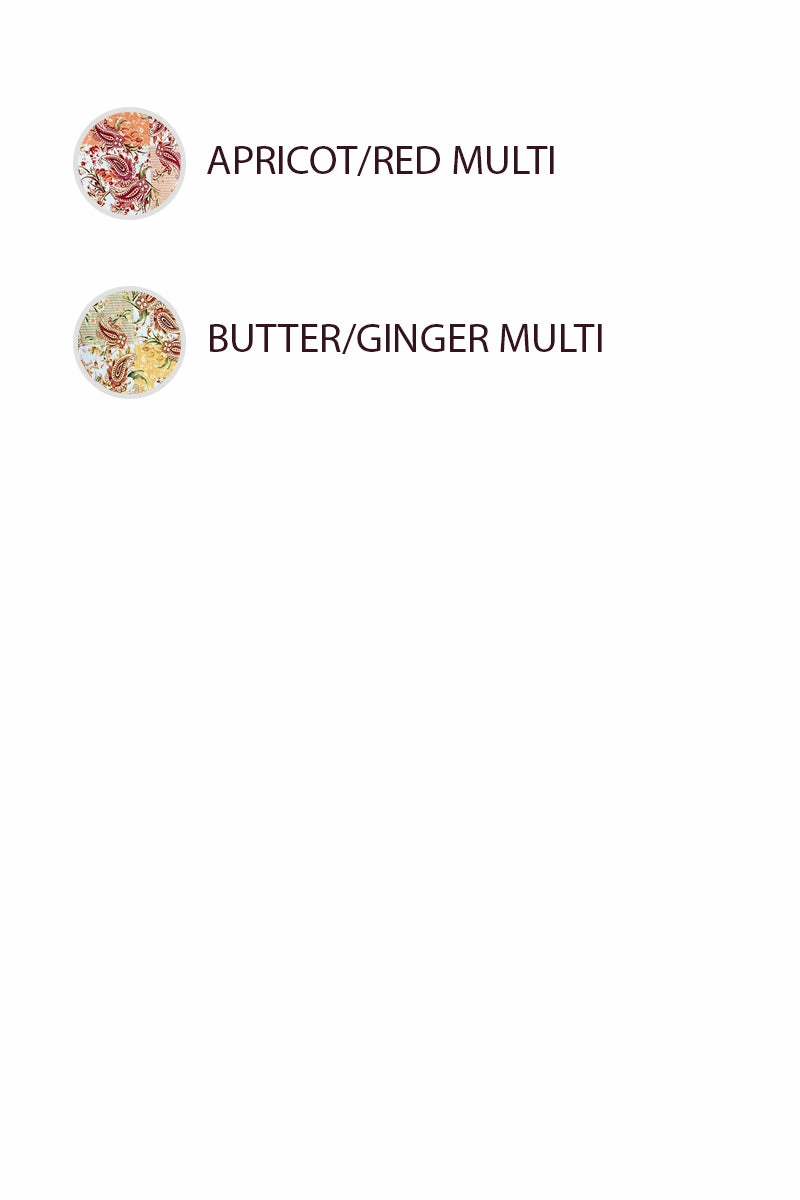 ID2029G-05 | FLORAL PAISLEY PRINT HALF BUTTONED SHIRT DRESS Adventure Day Look Wind Blocking Fabric