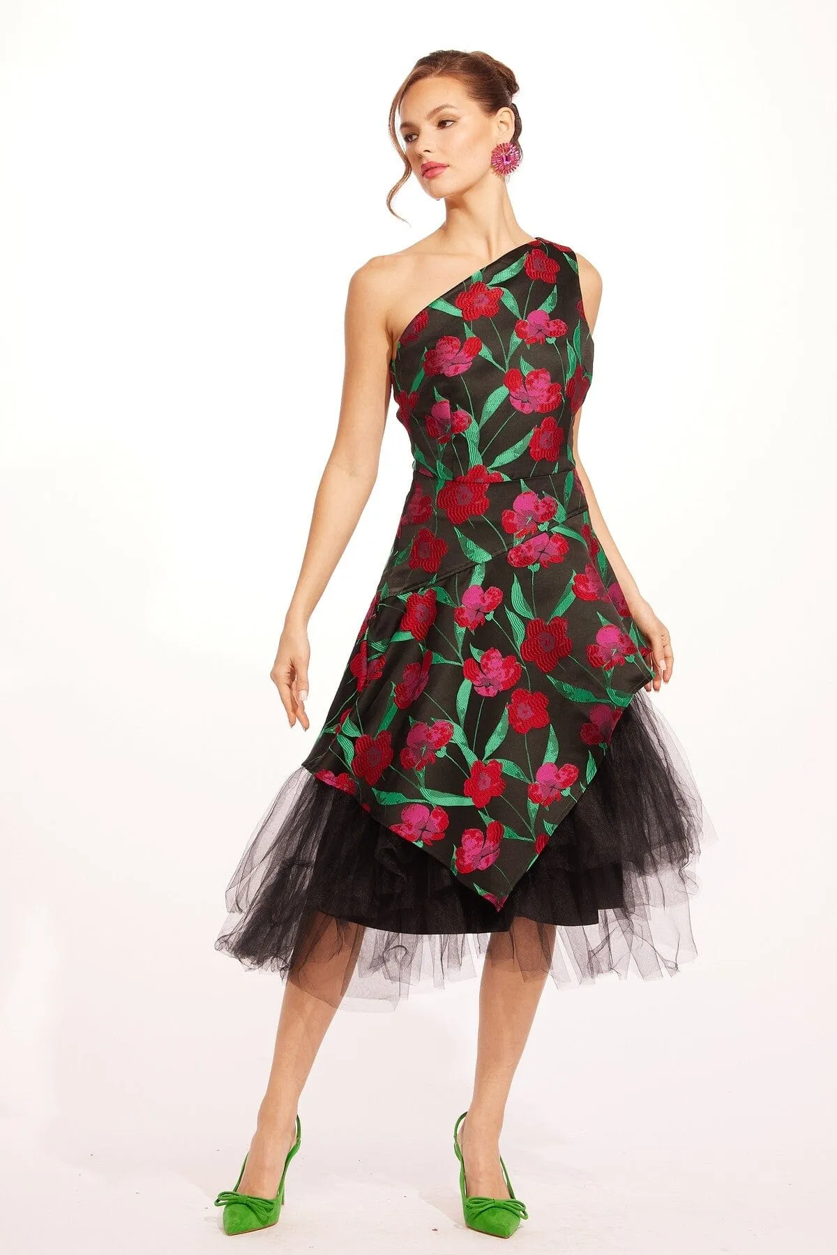 Polka Dots Basque Dress - Roses and Thorns