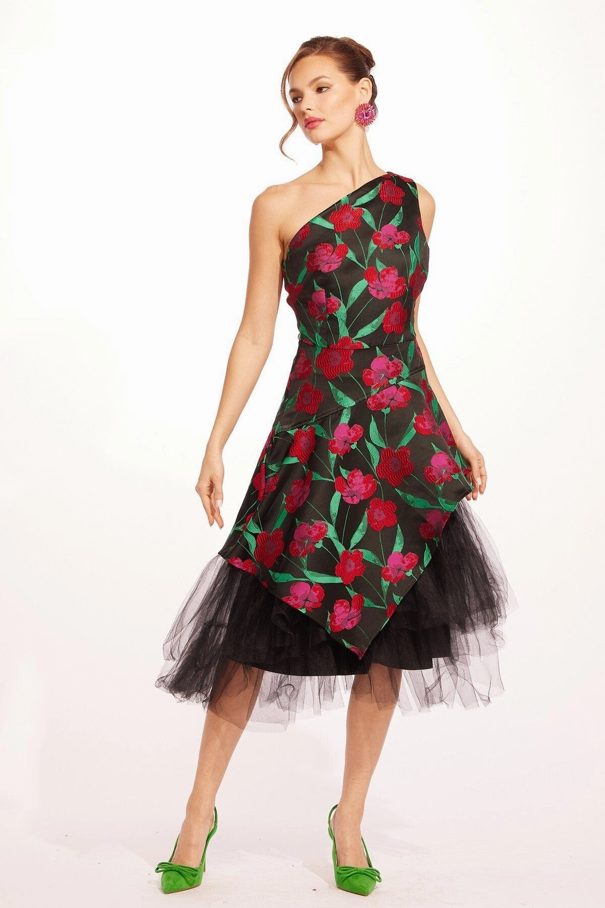 Polka Dots Basque Dress - Roses and Thorns