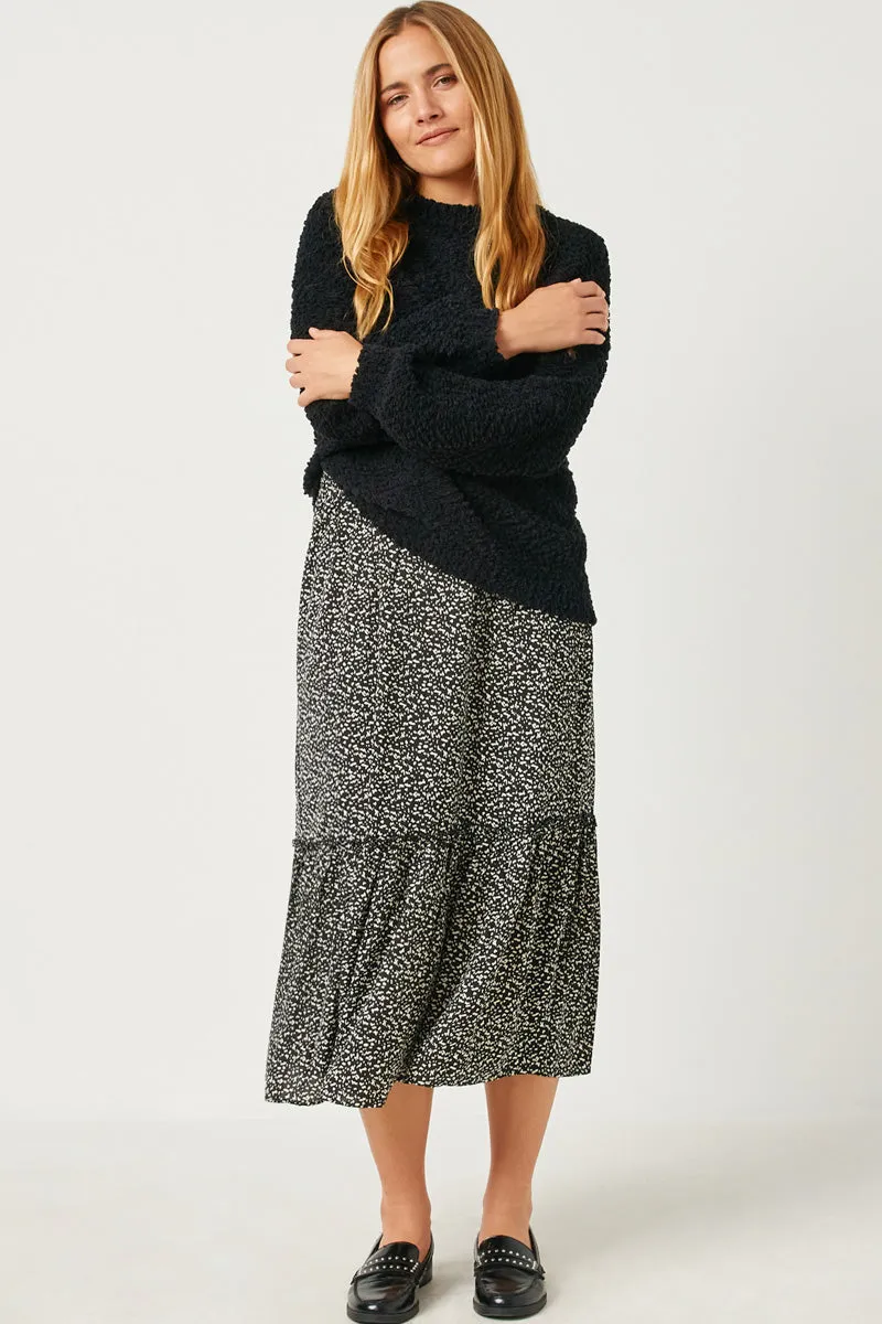 Versatile Fit Layer Popcorn Knit Pullover Sweater