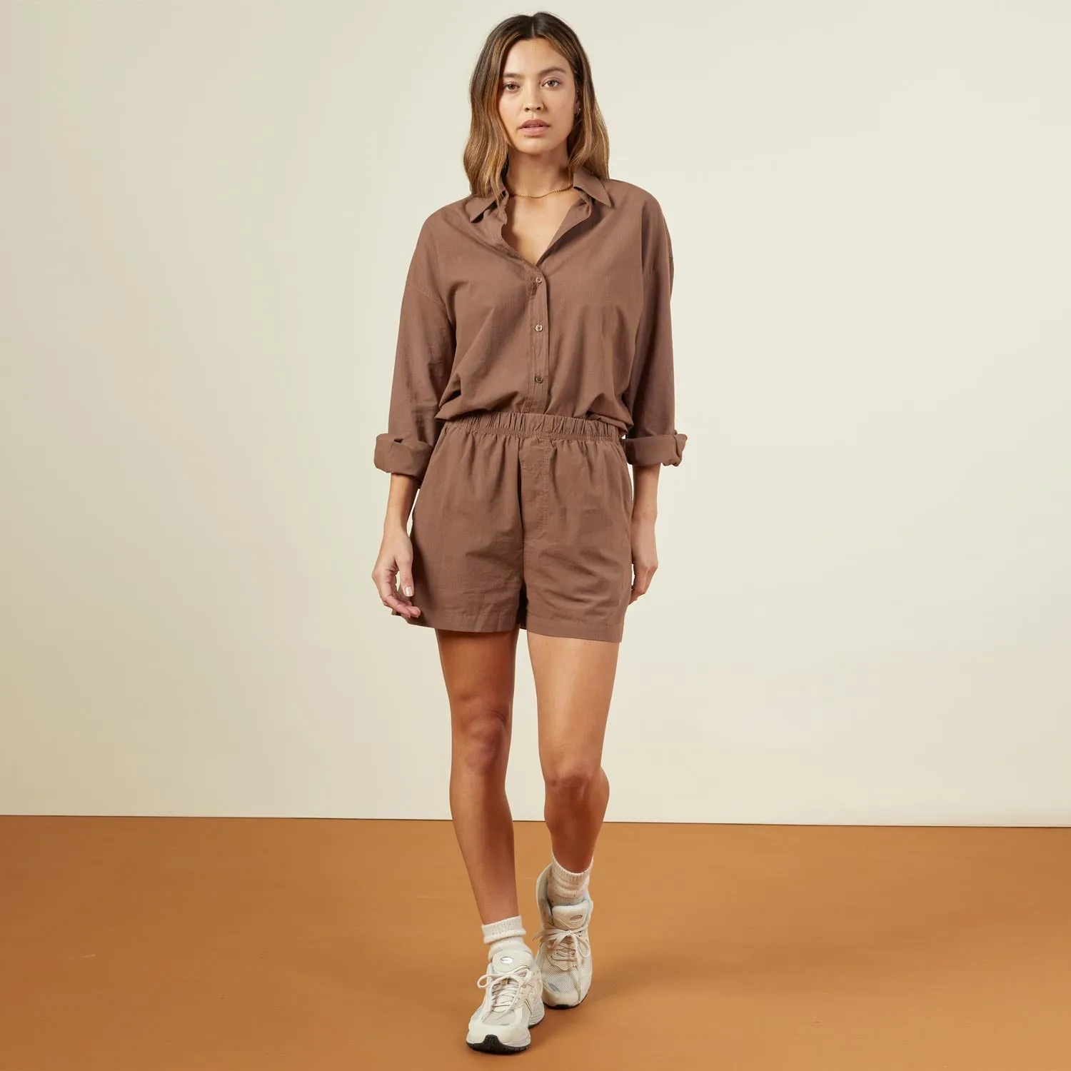 Poplin Shorts Stylish Elegance Cut