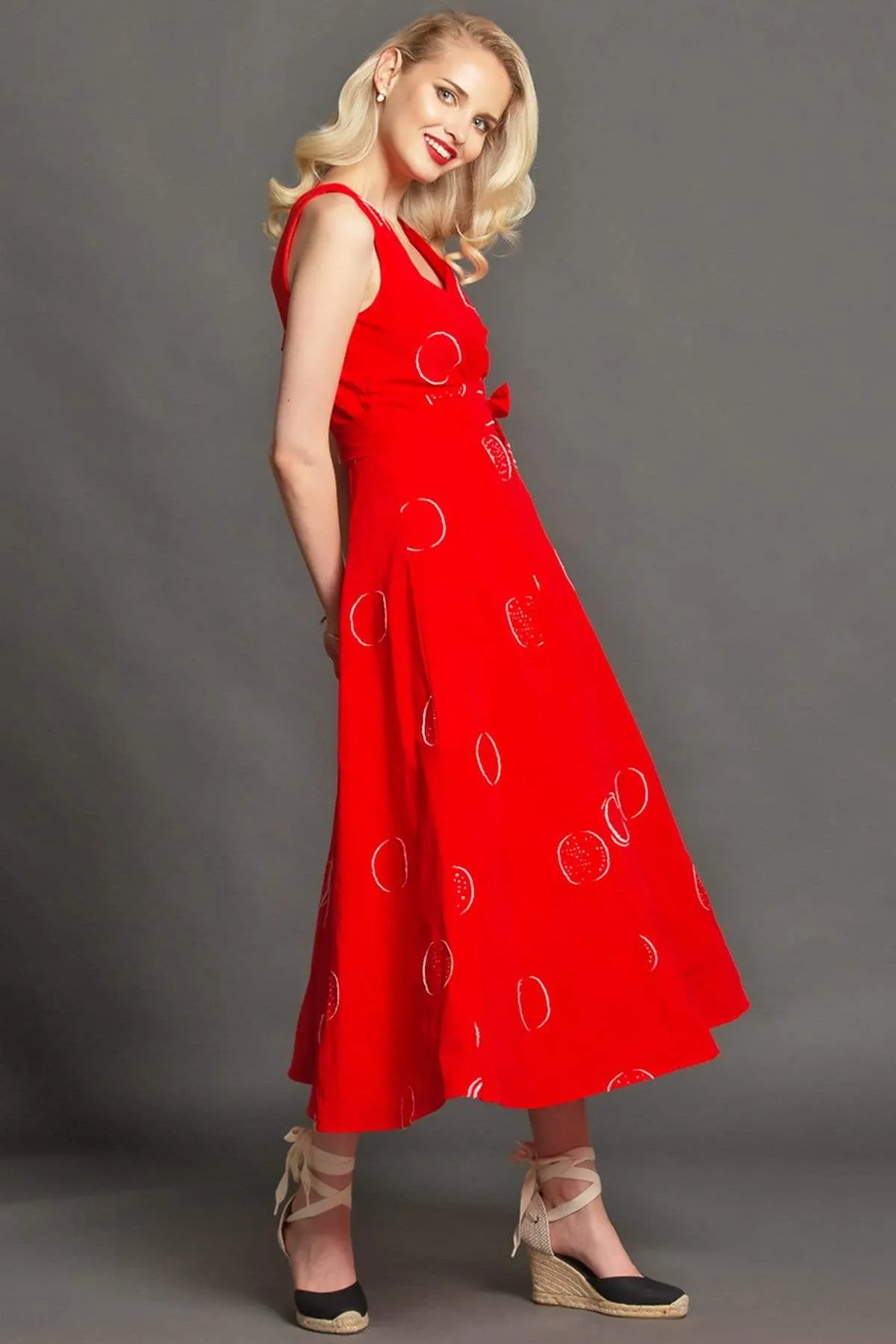 Premium Feel Masha Dress - Ruby Woo