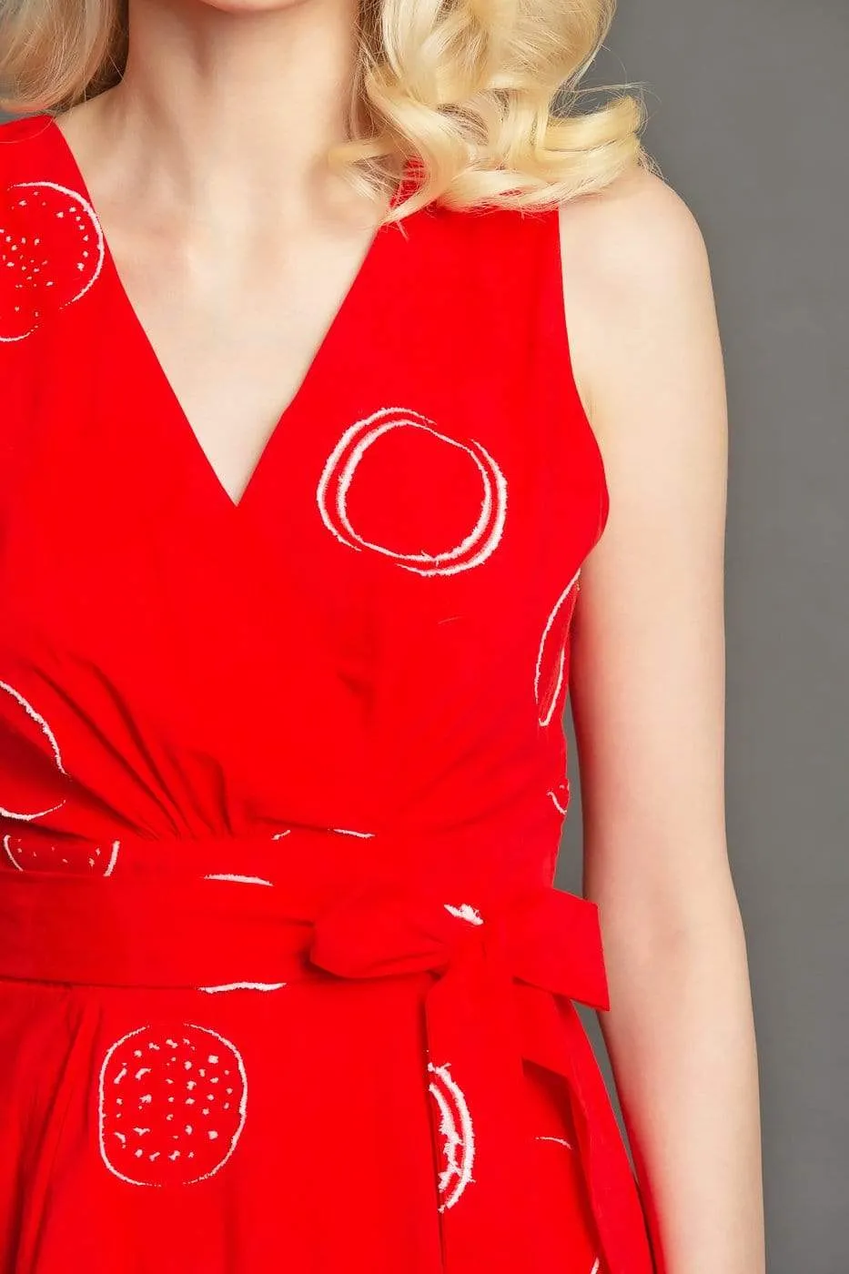 Premium Feel Masha Dress - Ruby Woo