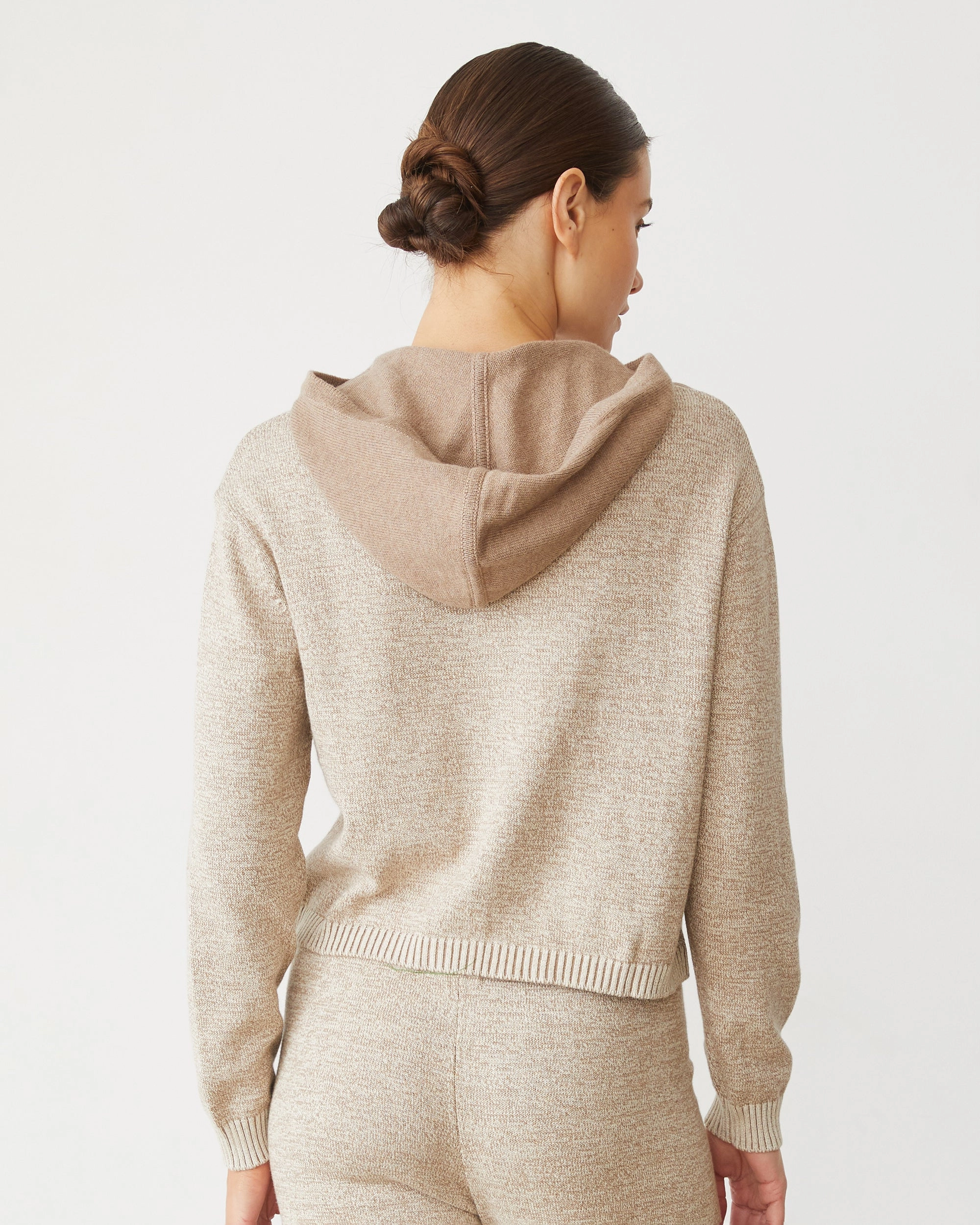 Premium Chic Fit Organic Cotton Cashmere Hooded Sweater