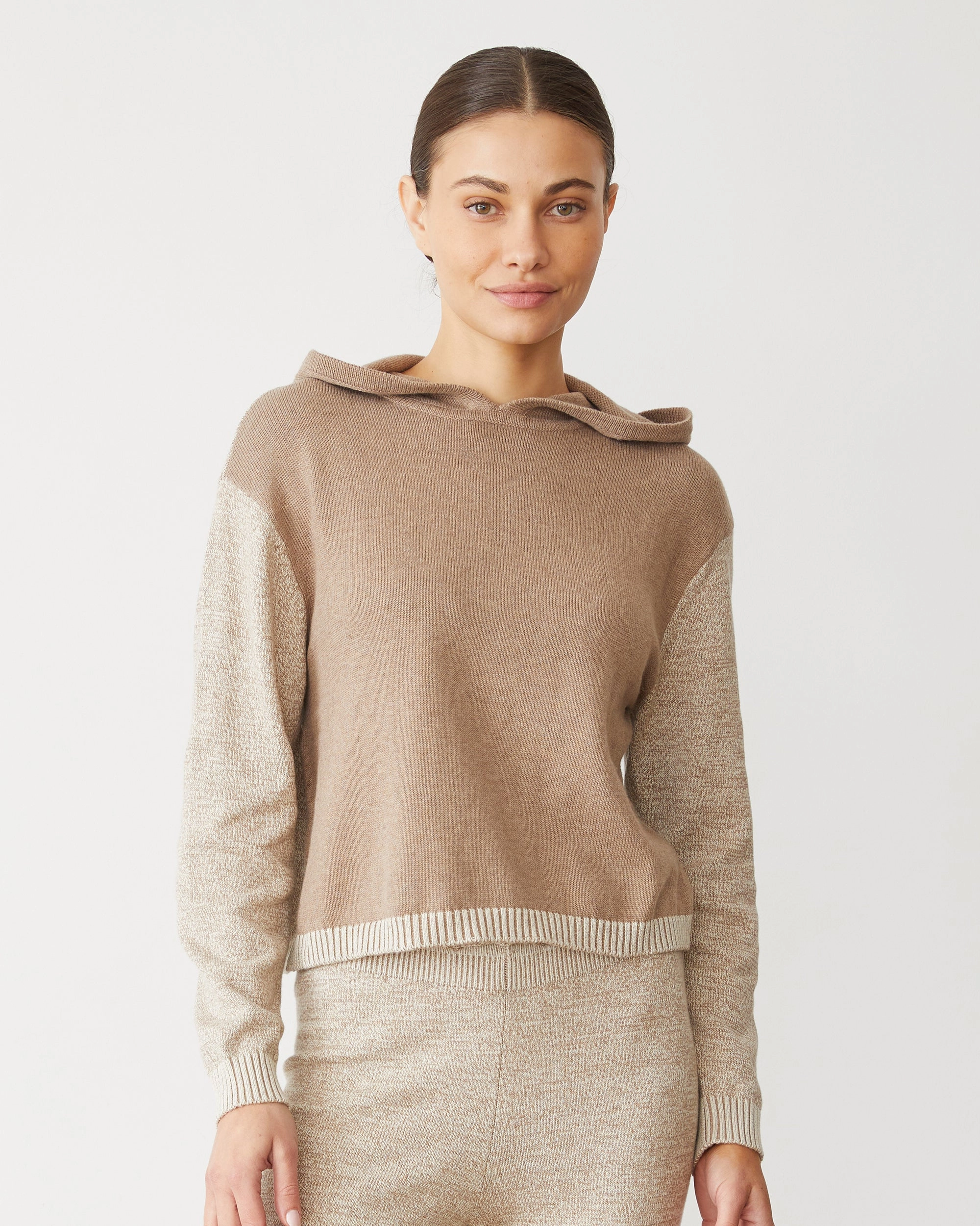 Premium Chic Fit Organic Cotton Cashmere Hooded Sweater