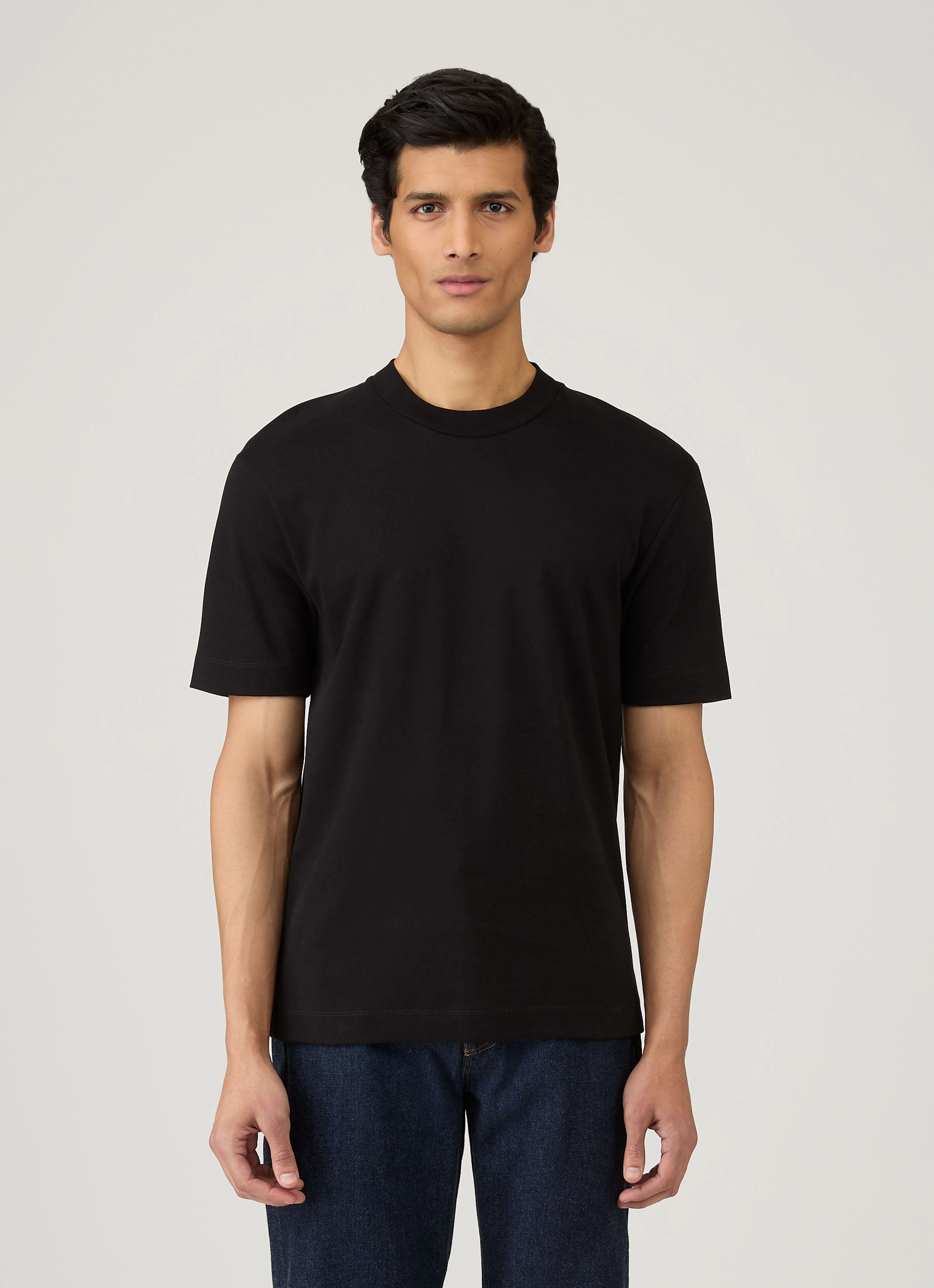 Premium Mode Men's Relaxed Fit Heavyweight T-shirt in Black