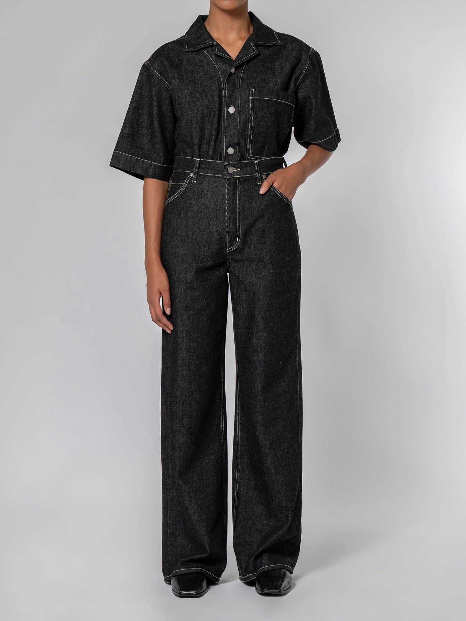 Grace Jean Asphalt Neutral Daily Wear Fashion Uniform