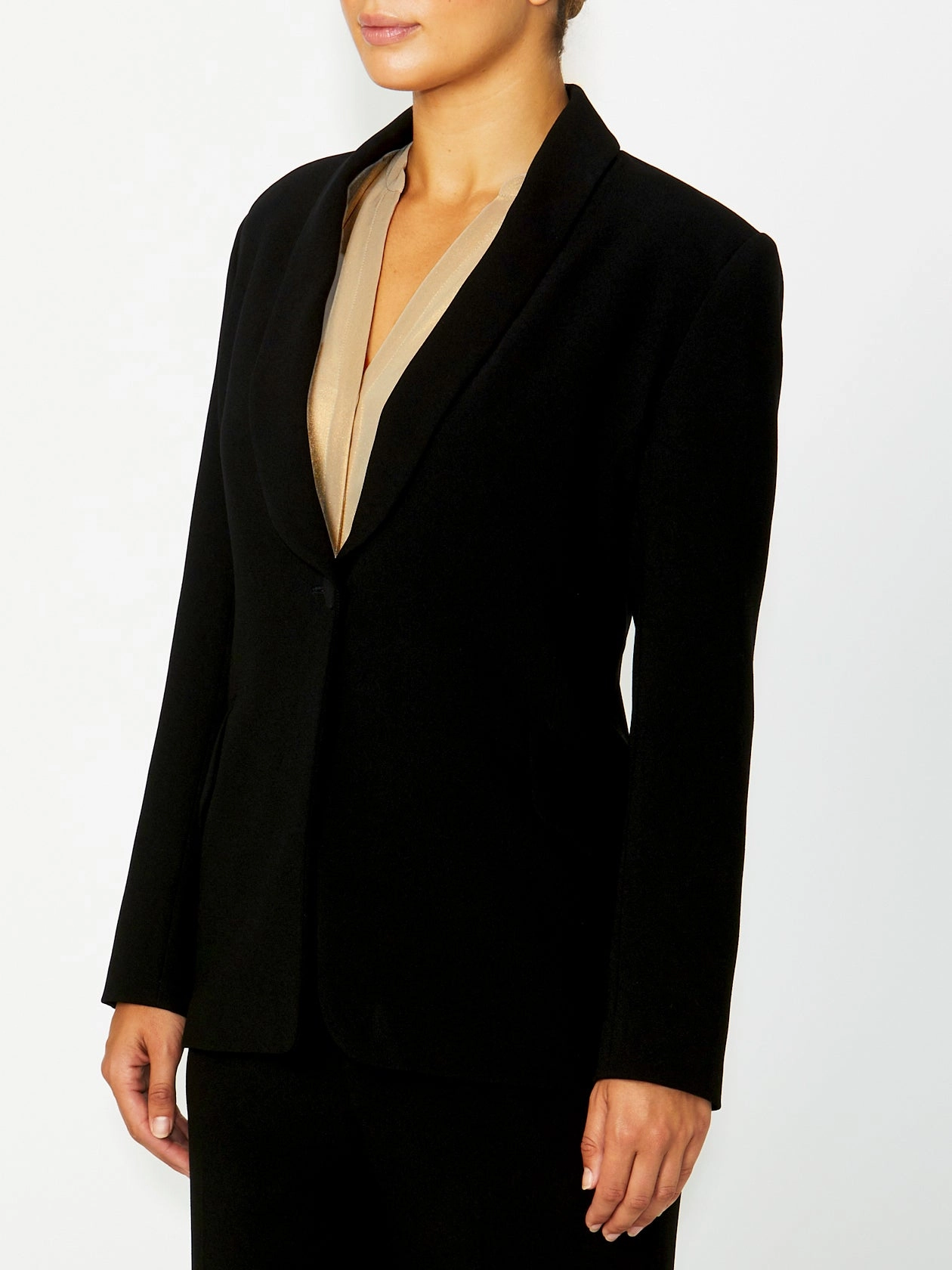 Quinn Black Blazer Soft Fabric