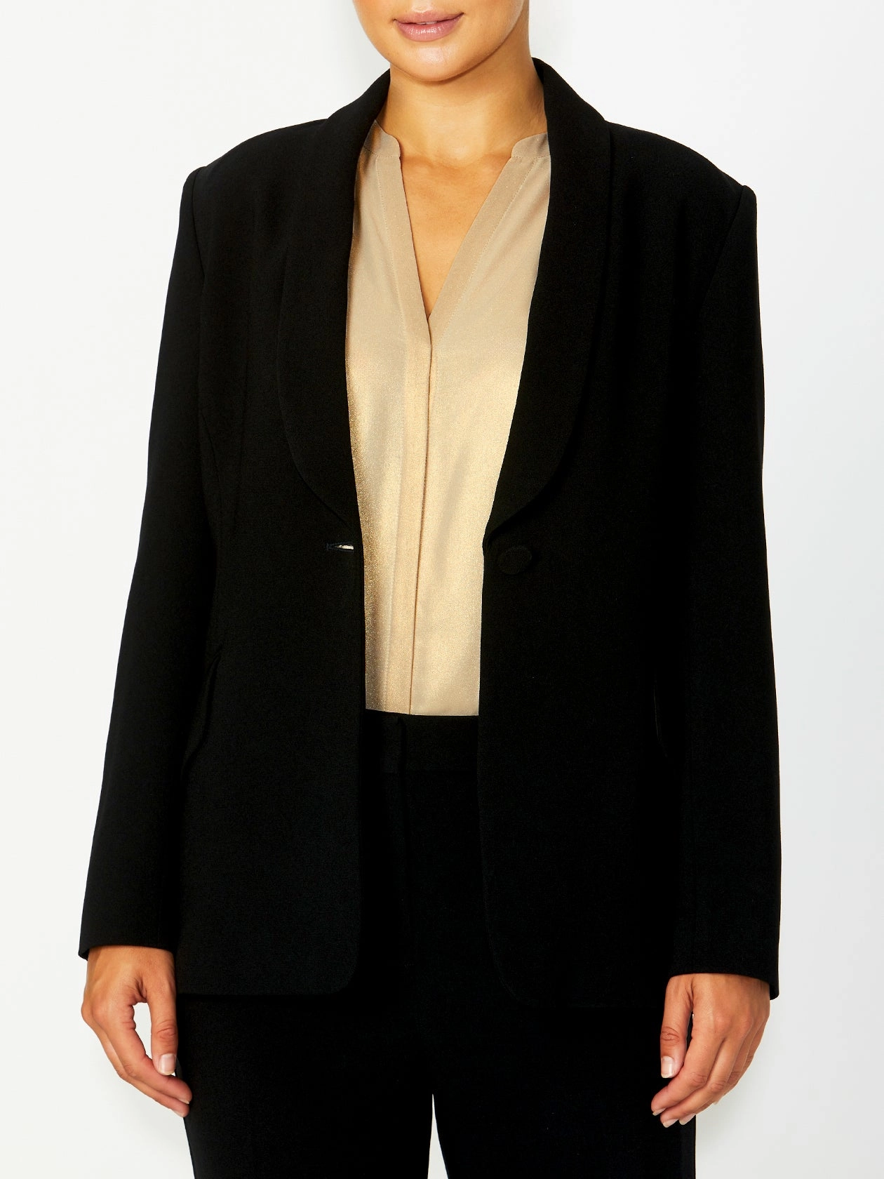 Cold Weather Style All-Weather Protection Quinn Black Blazer