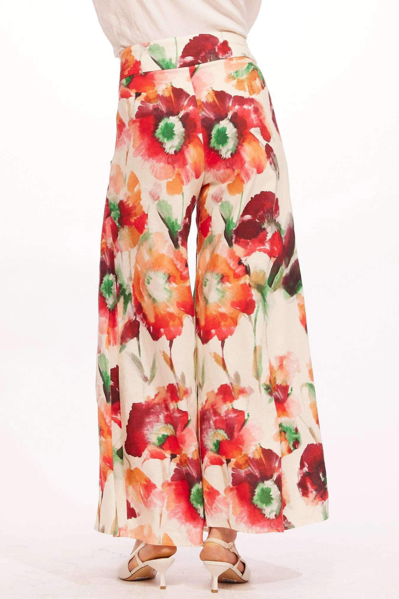 Rabia Pants - Wild Poppies All-Day Wear