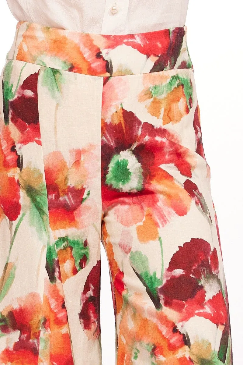 Rabia Pants - Wild Poppies All-Day Wear
