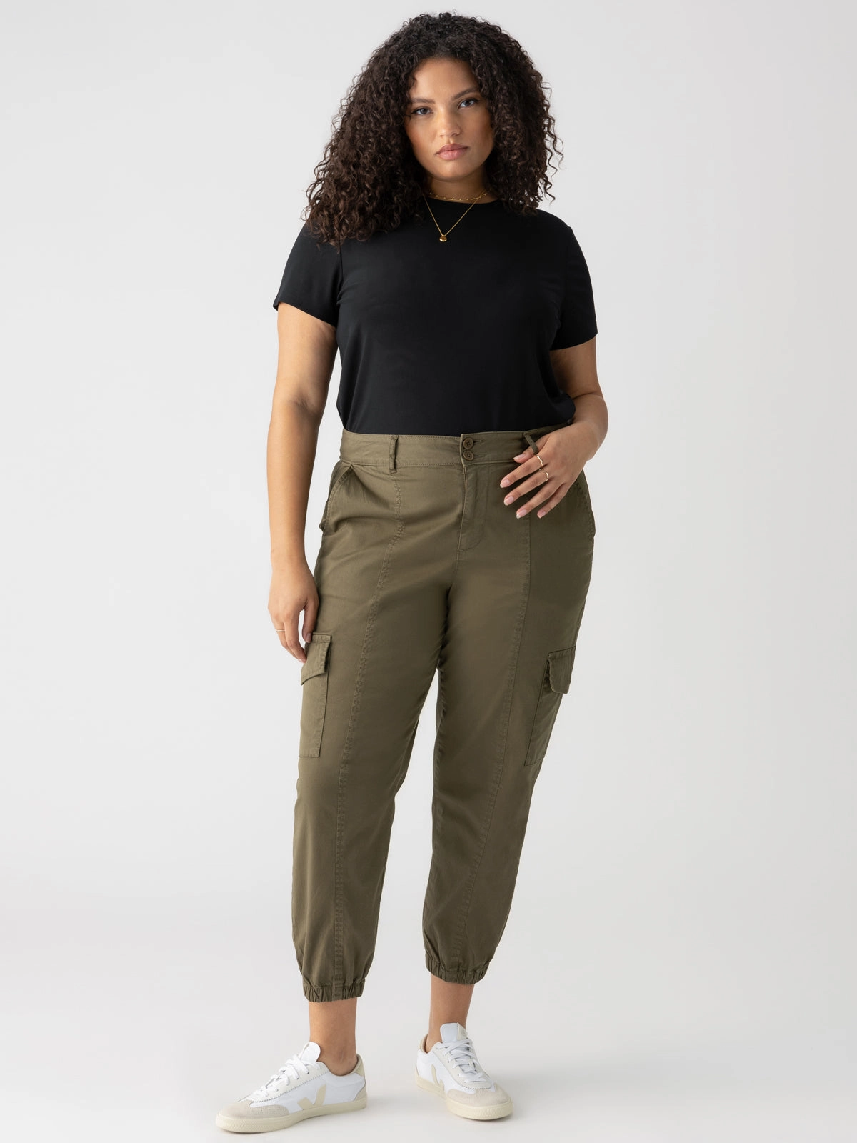 Rebel Standard Rise Pant Hiker Green Extended Sizing Office Style