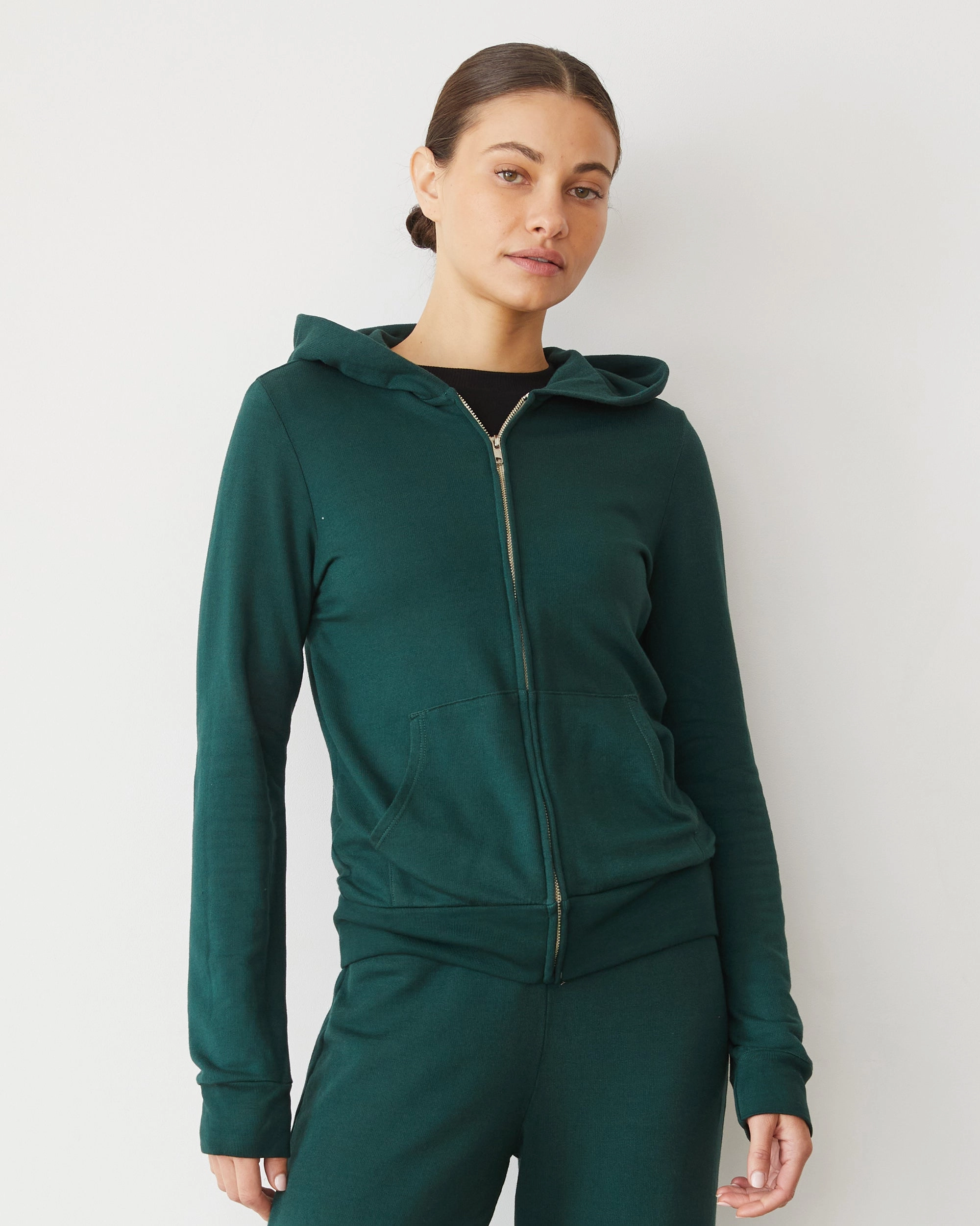 recycle fiber Softfleece Zip Up Hoody
