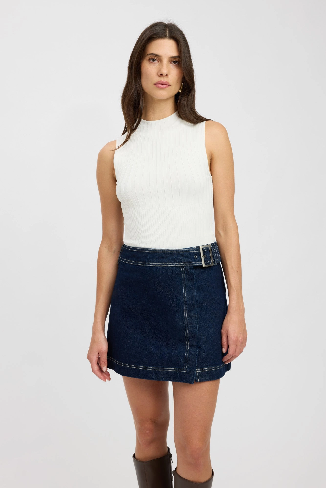 Refined Pattern Sampson Mini Skirt