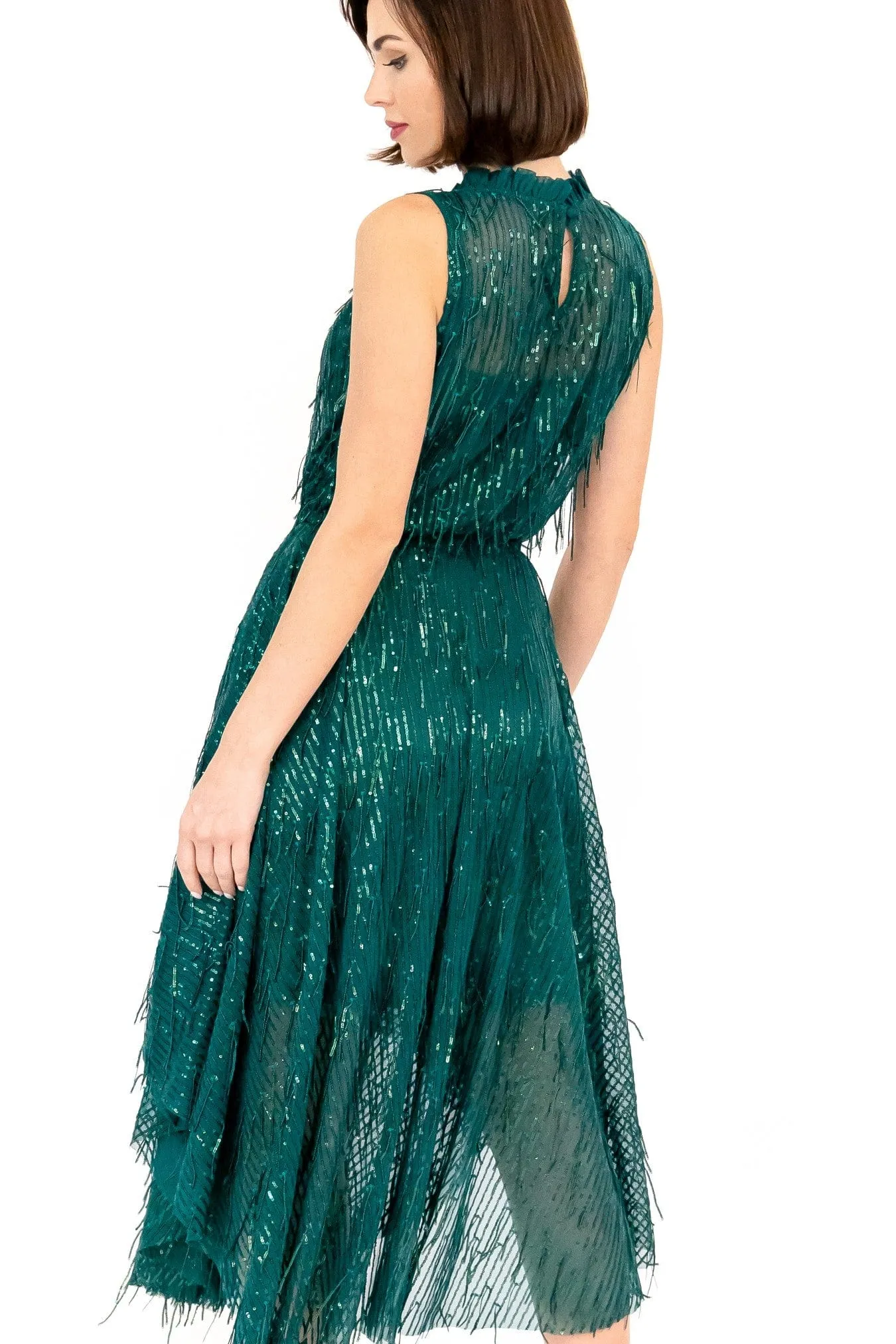 Regal Style Shentel Dress  Glitter Pine