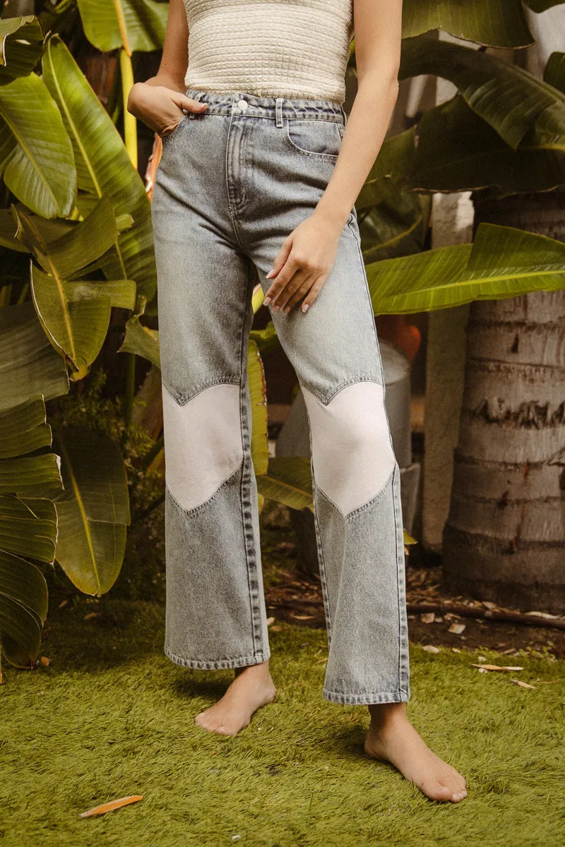 IB1570S-01 | HEART DETAIL WASHED DENIM Outdoor Use Functional Waist