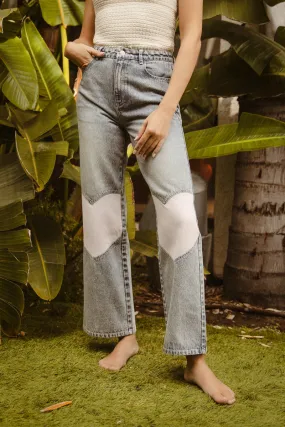 IB1570S-01 | HEART DETAIL WASHED DENIM Outdoor Use Functional Waist