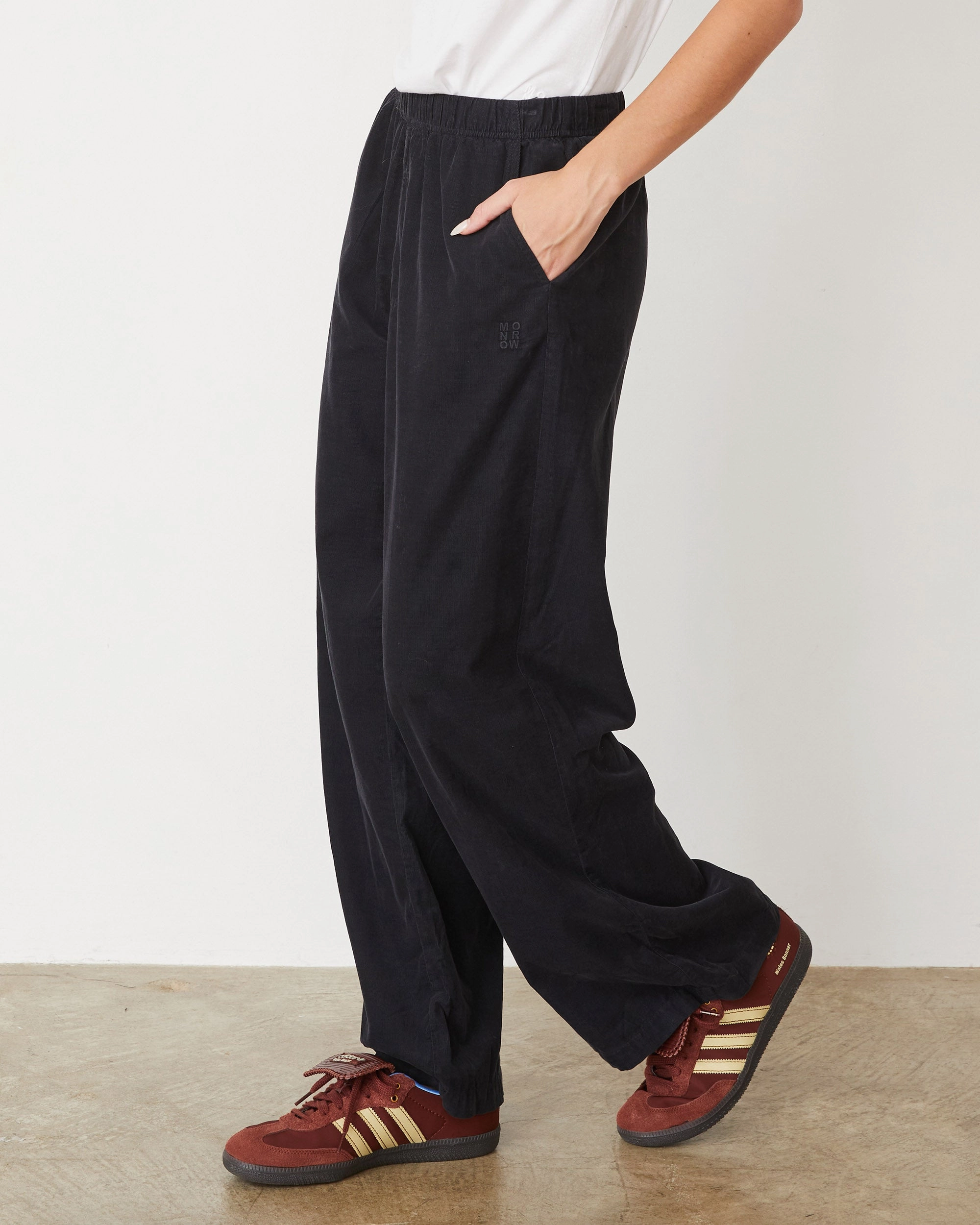 Relaxed Fashion Mini Corduroy Boxer Pant