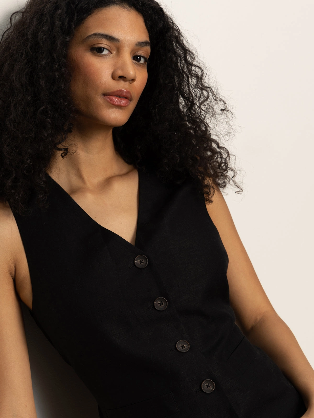 Sporty Jacket Relaxed Modern Vest Black