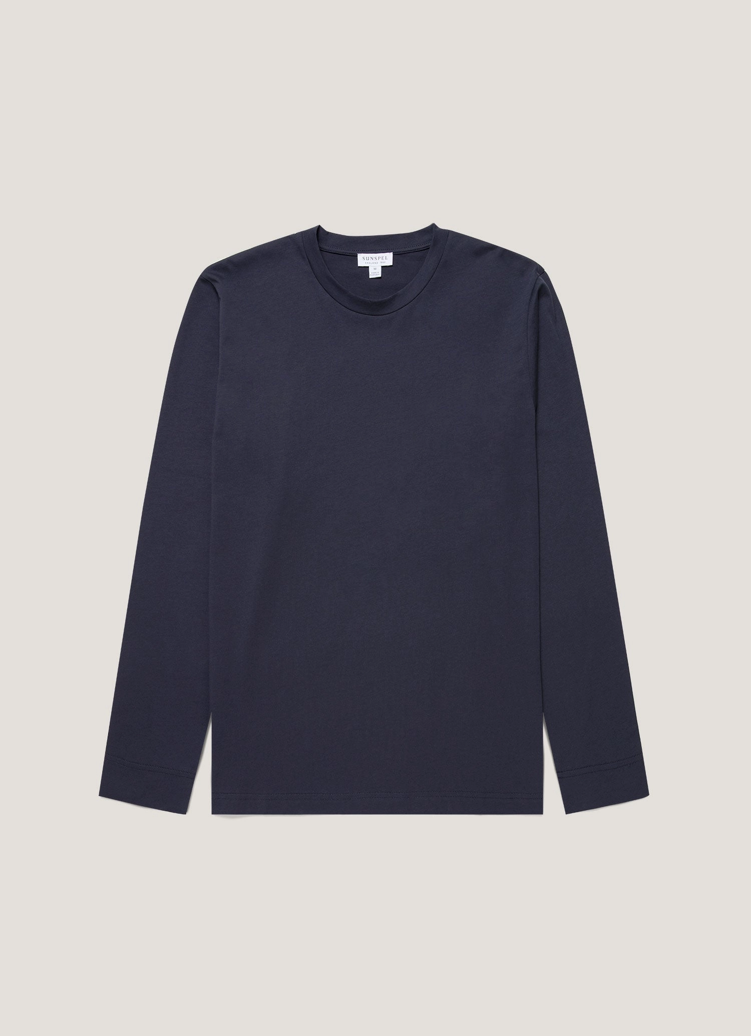 Elegant Vibe Men's Long Sleeve Riviera T-shirt in Navy