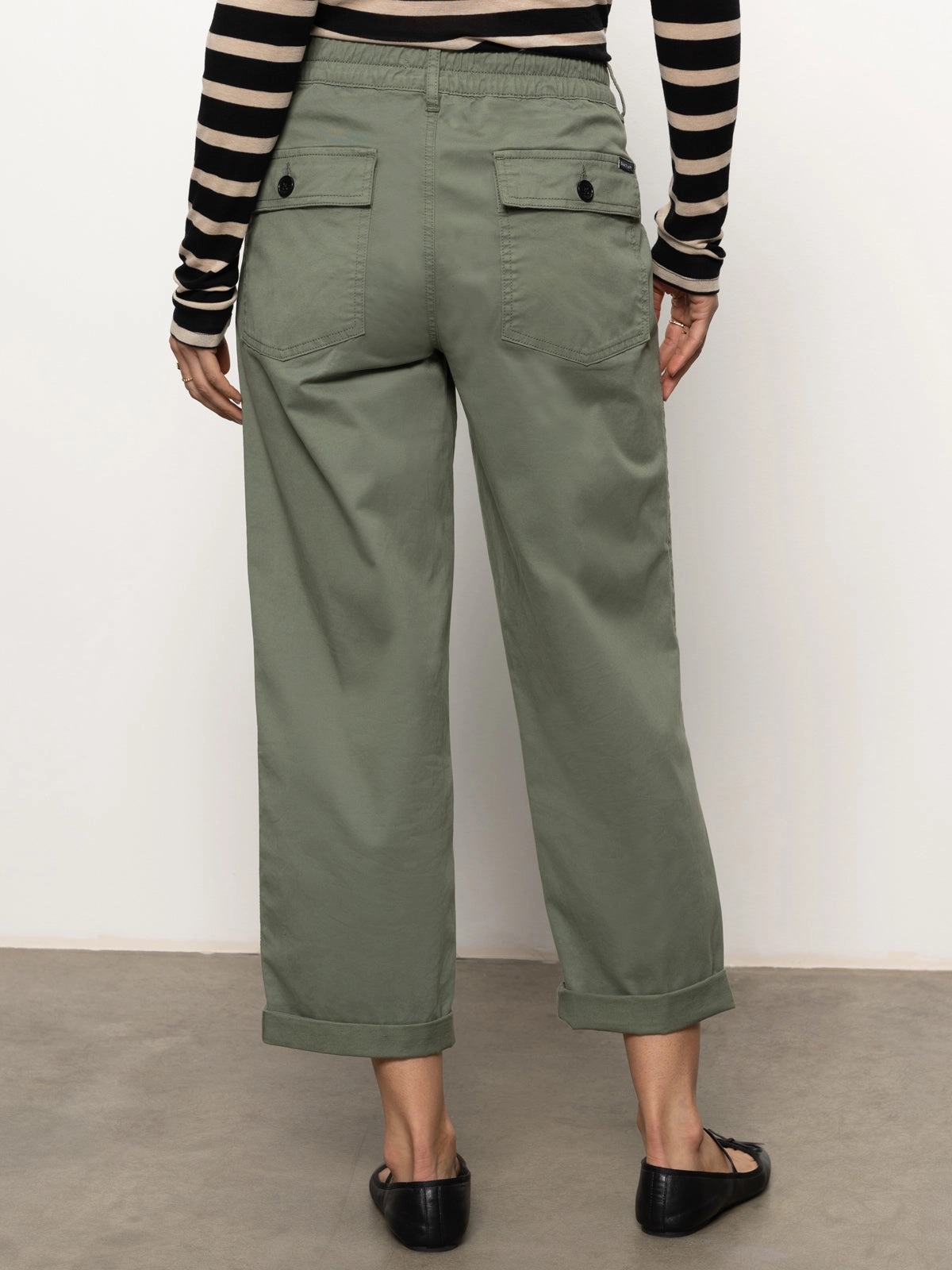 Retro Cruiser Chino Semi High Rise Pant Dark Spruce