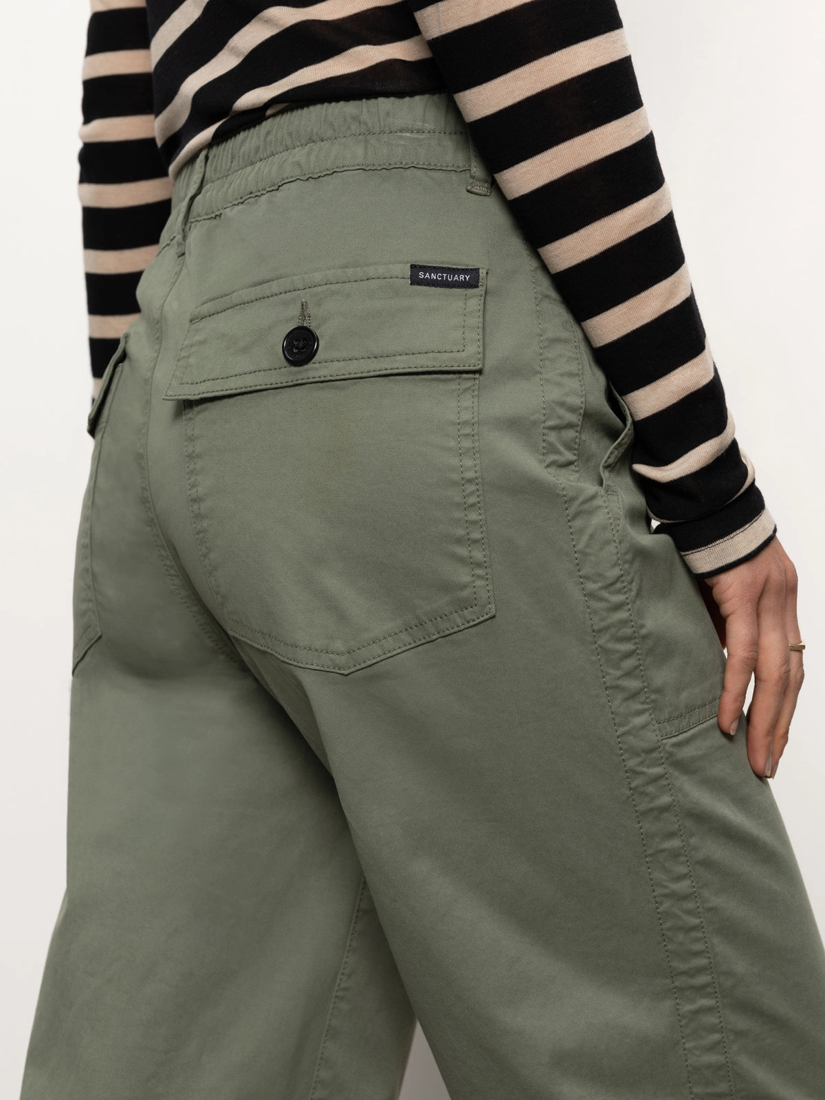 Retro Cruiser Chino Semi High Rise Pant Dark Spruce