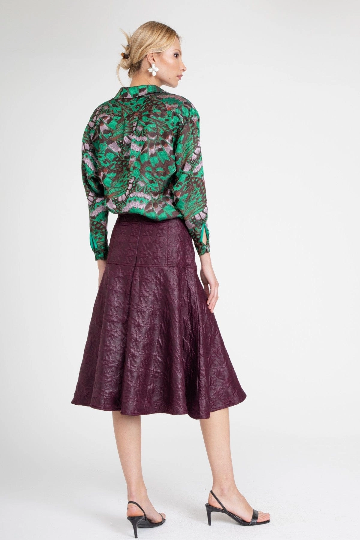 Retro Glam Allas Skirt ?C Merlot