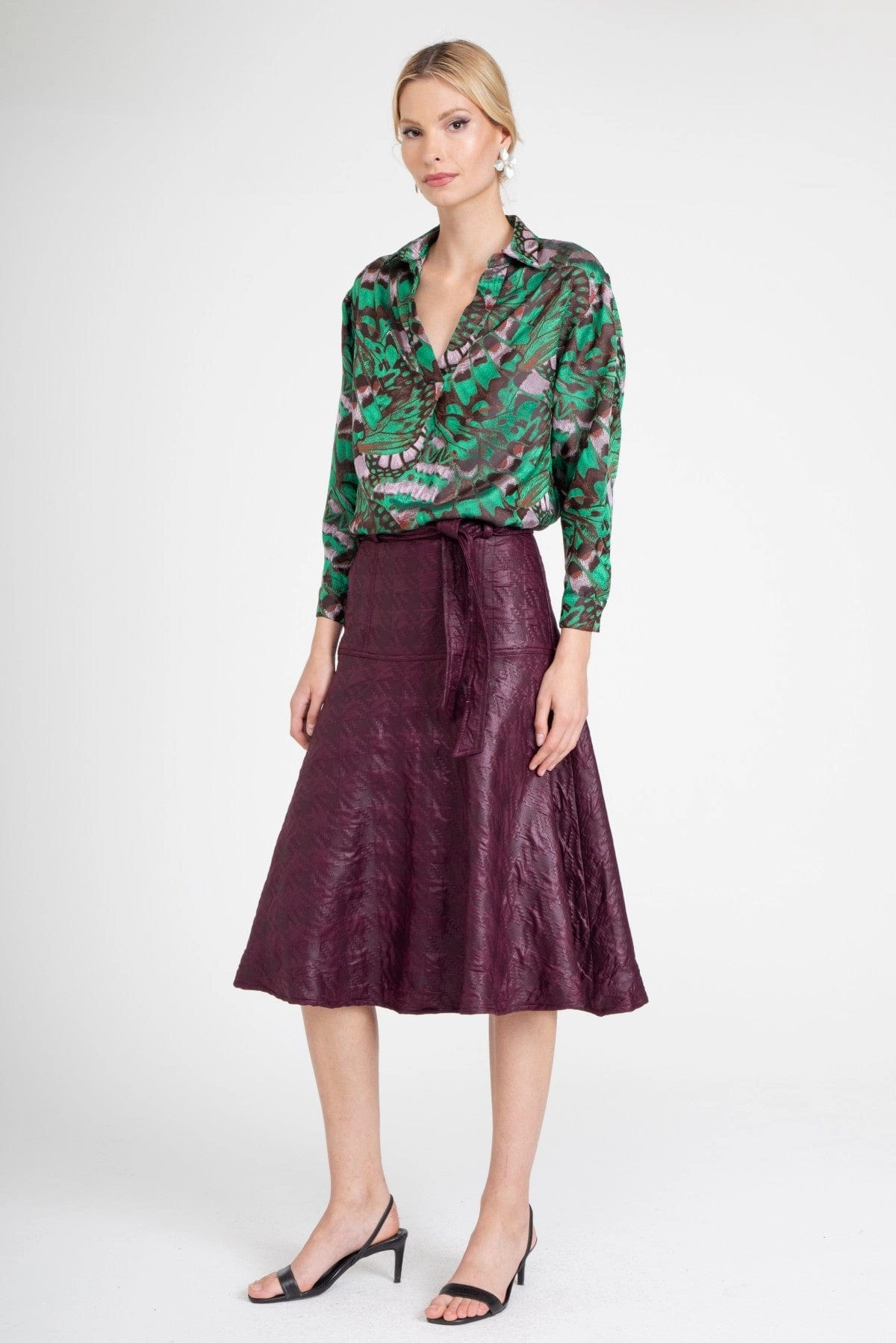 Retro Glam Allas Skirt ?C Merlot