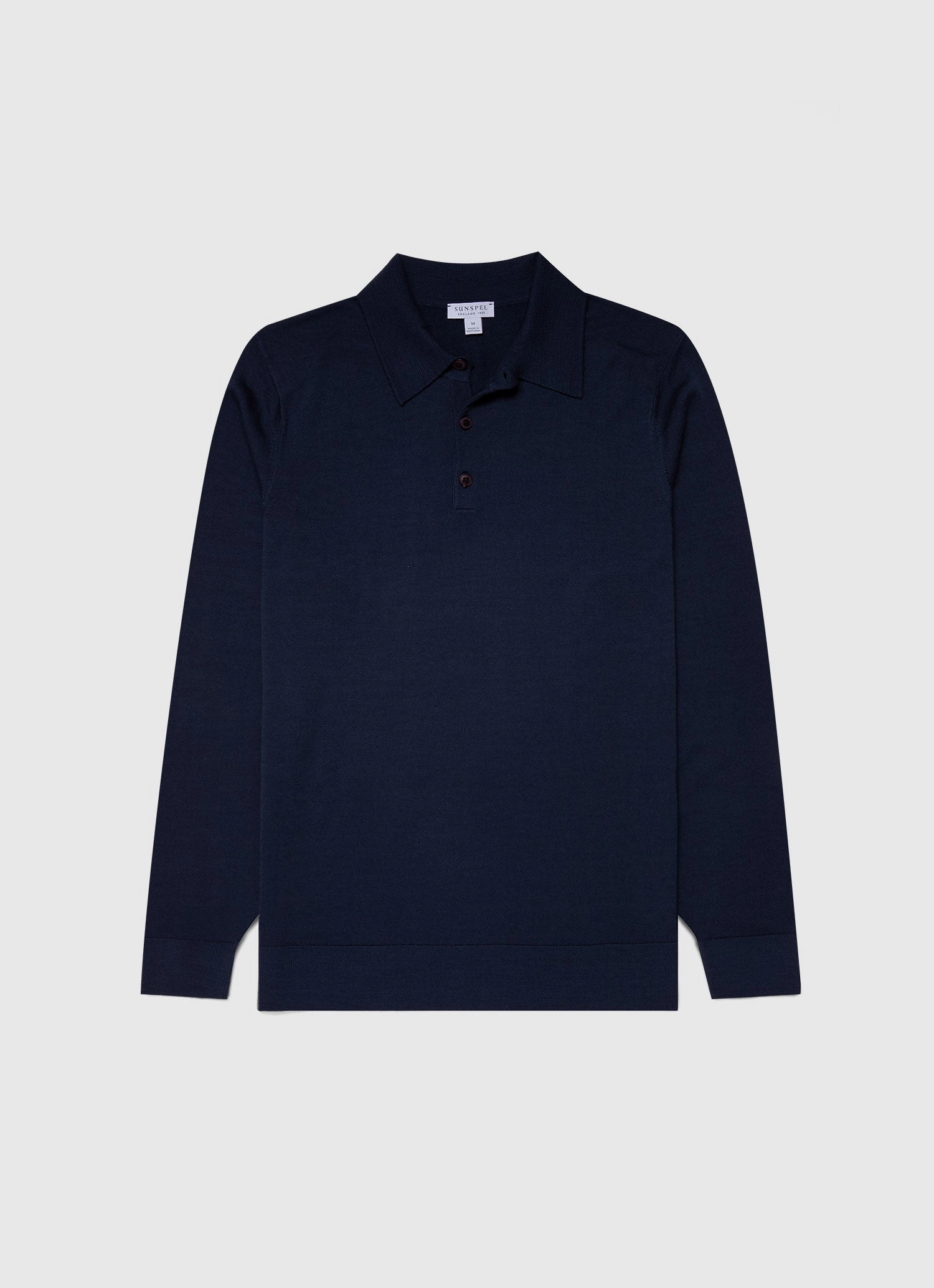 Casual fit shirt for outings Comfy Street Look Men's Extra-Fine Merino Polo Shirt in Light Navy